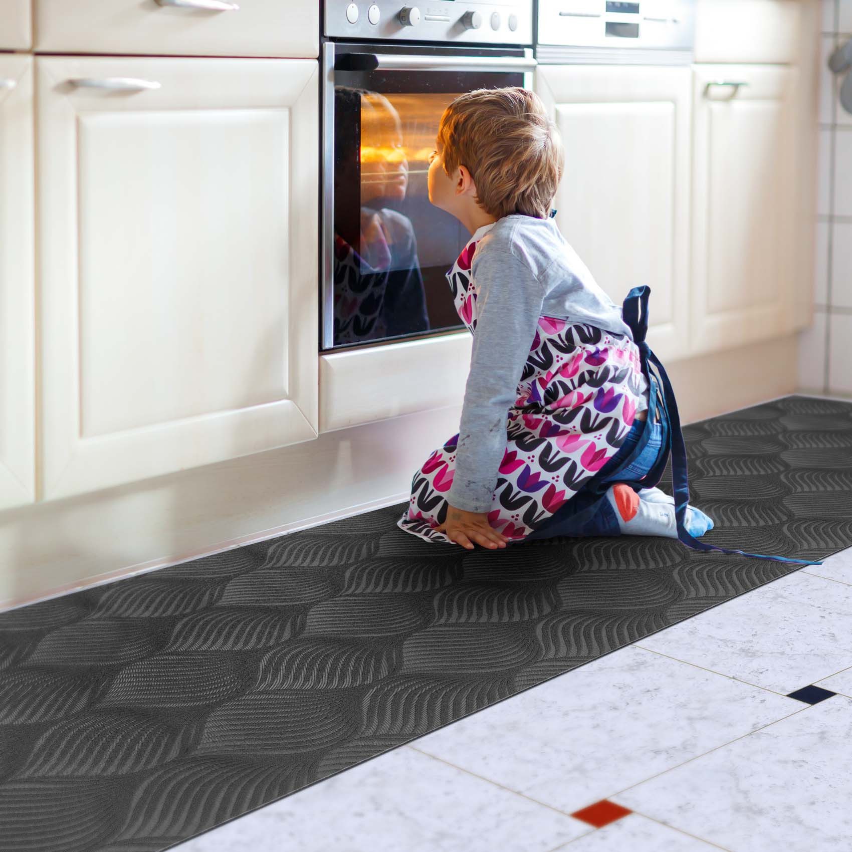 ANRO Küchenläufer BAKER Hochwertig Läufer Küchenteppich Teppich Textil, Eckig, Höhe: 3 mm, Velour – Bild 5 von 5