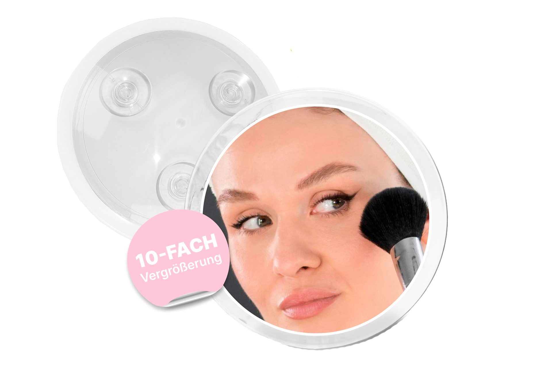 Fantasia Beauty Badspiegel Spiegel mit 3 Saugnäpfen, Kunststoff, 10-fach-Ve günstig online kaufen