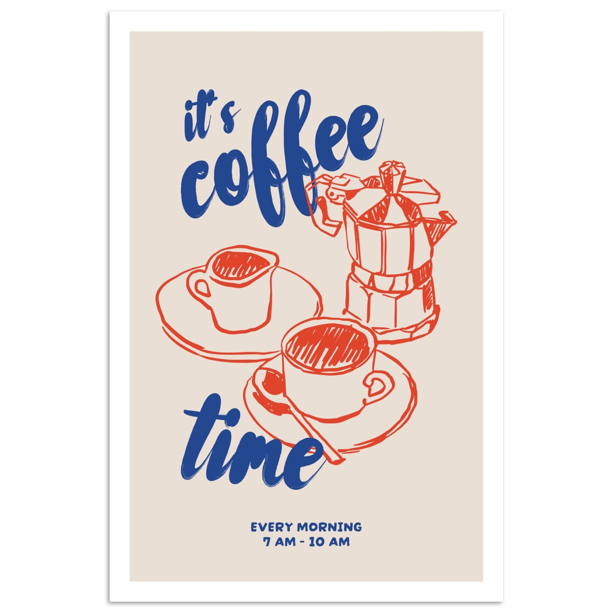 MuchoWow Poster Kaffee - Zitat - günstig online kaufen