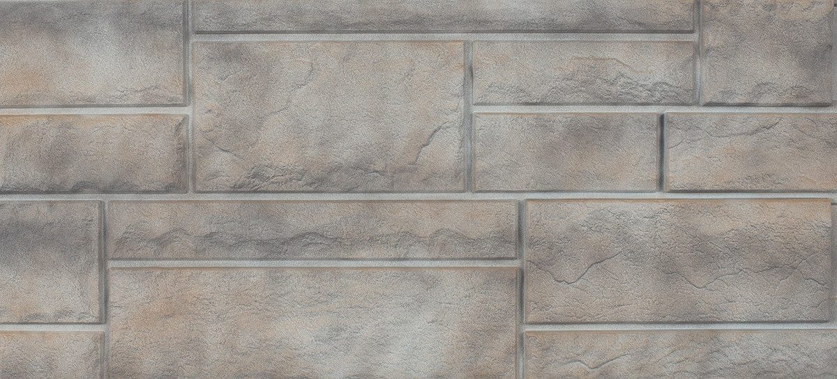 NOVIK Verkleidungspaneel NovikStone PHC Platte 122x47cm 9 St. 4,65qm Bruchstein hell, BxL: 47,00x121,92 cm, 0,52 qm, (Karton mit 9 Platten, 4,27 qm) Wandverkleidung mit 3-D-Effekt, problemlose Montage, Natursteinoptik