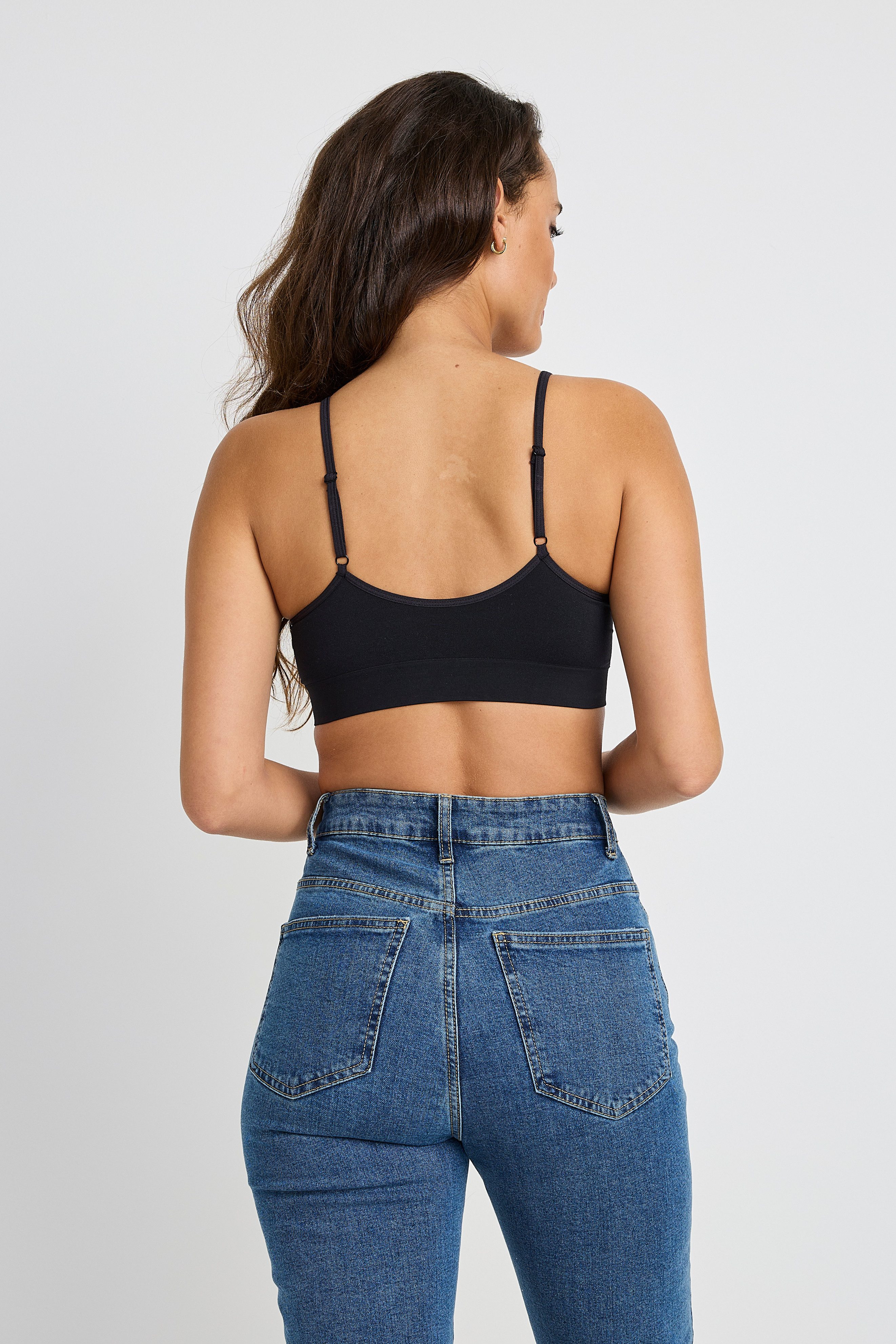 Jockey Bralette Seamfree Stretch (2er Pack) Ohne Seitennähte, Breites Unterbrustband, V-Ausschnitt