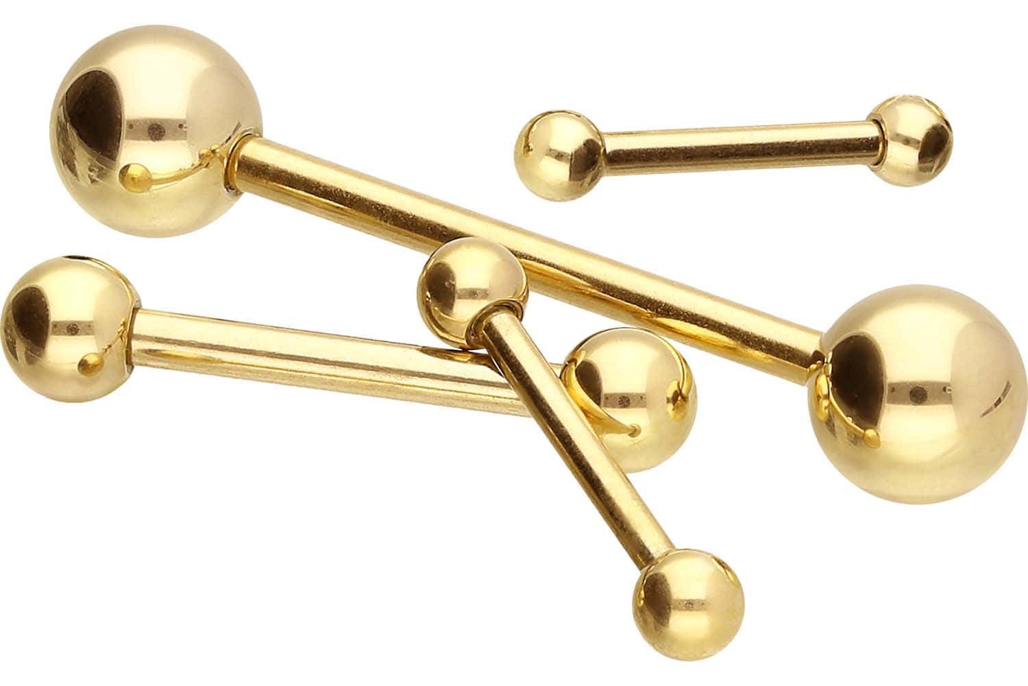 PIERCINGLINE Brustwarzenpiercing Chirurgenstahl Barbell (Barbells, 1-tlg)