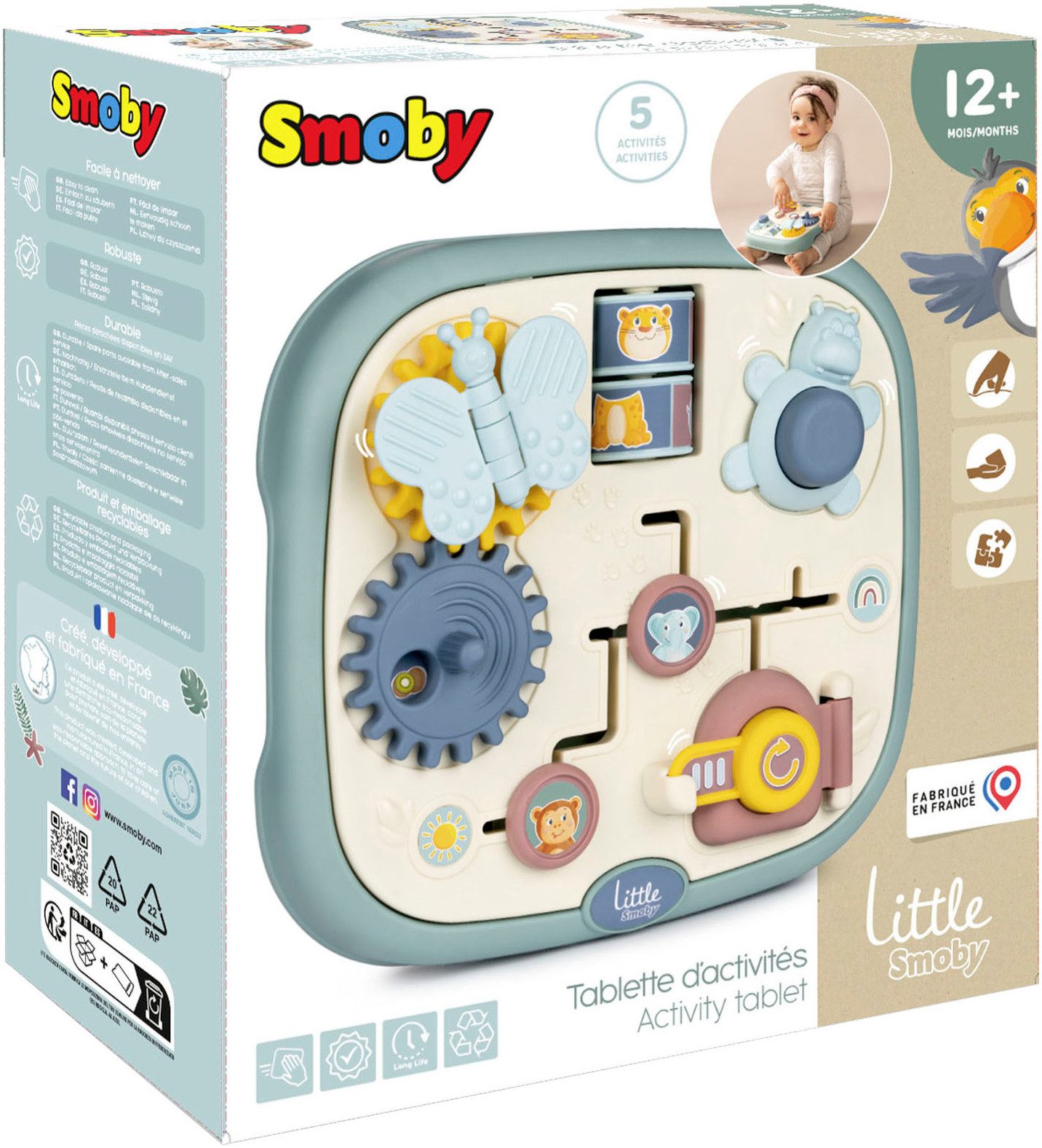 Smoby Lernspielzeug Little Smoby Activity Board, Made in Europe