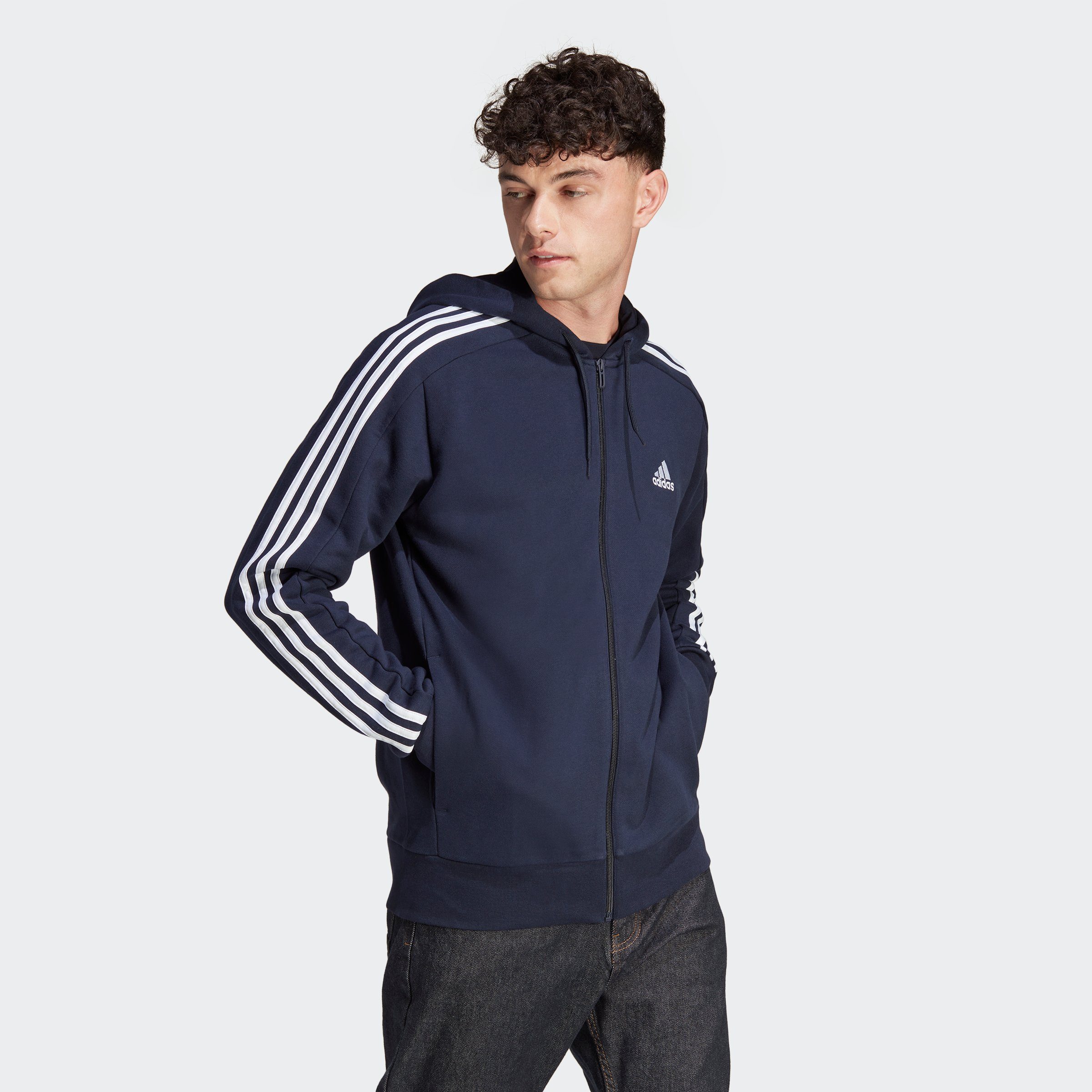 (1-tlg) Sportswear FT Ink / White Legend adidas HD 3S FZ M Kapuzensweatjacke