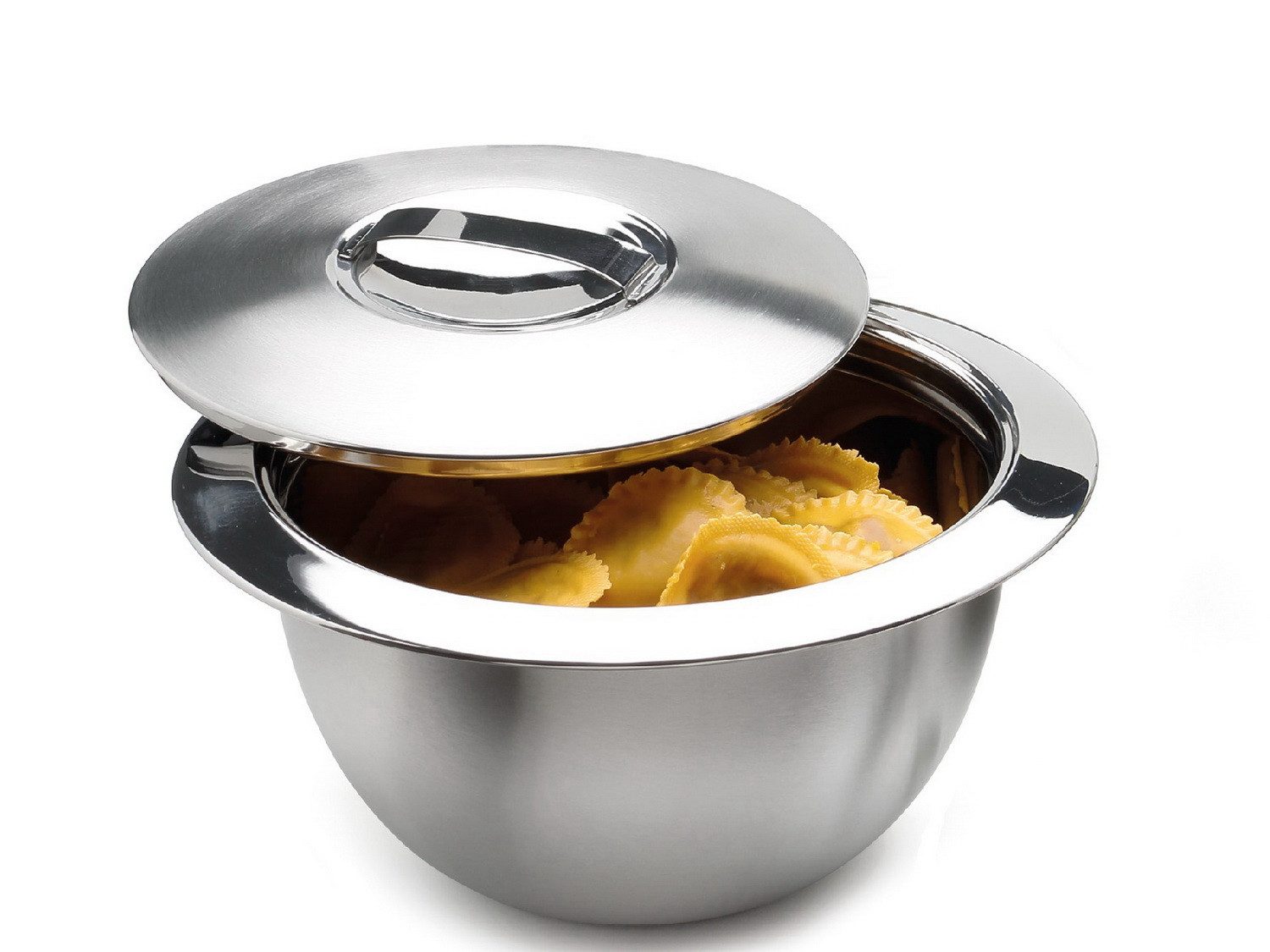 Karl Weis Thermoschüssel Küchenschüssel Servierschüssel Isolierschüssel Thermo-Schüssel, Edelstahl, (isolierende Edelstahl-Schale mit Isolierdeckel), wärme- und kälteisolierende Edelstahlschüssel