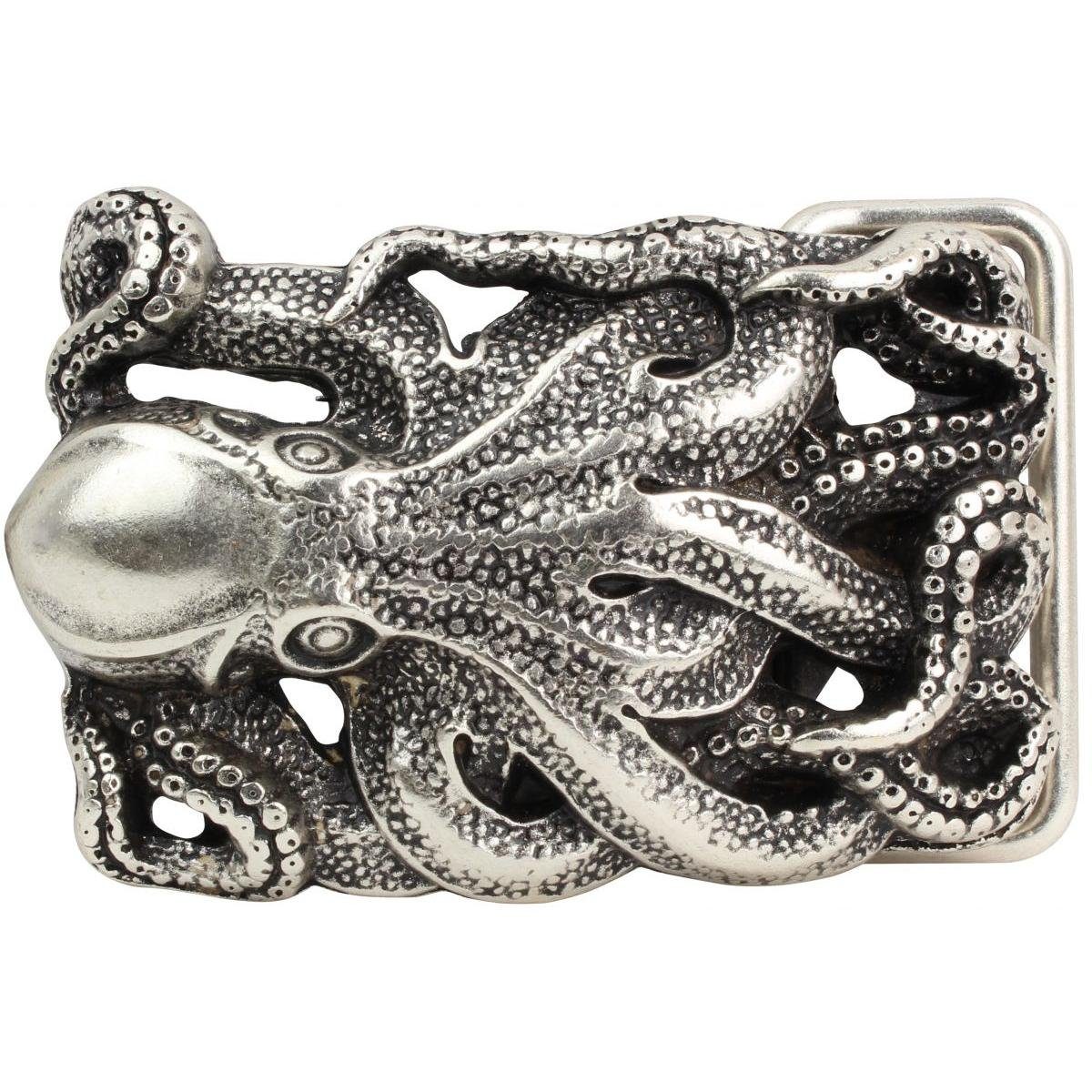 BELTINGER Gürtelschnalle Oktopus 4,0 cm - Buckle Wechselschließe Gürtelschließe 40mm - Gürtel b (1-St)