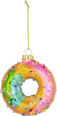 Leonique Christbaumschmuck Donut Reuben, Weihnachtsbaumkugel aus Glas (3-tlg), Weihnachtsdeko, Christbaumkugeln