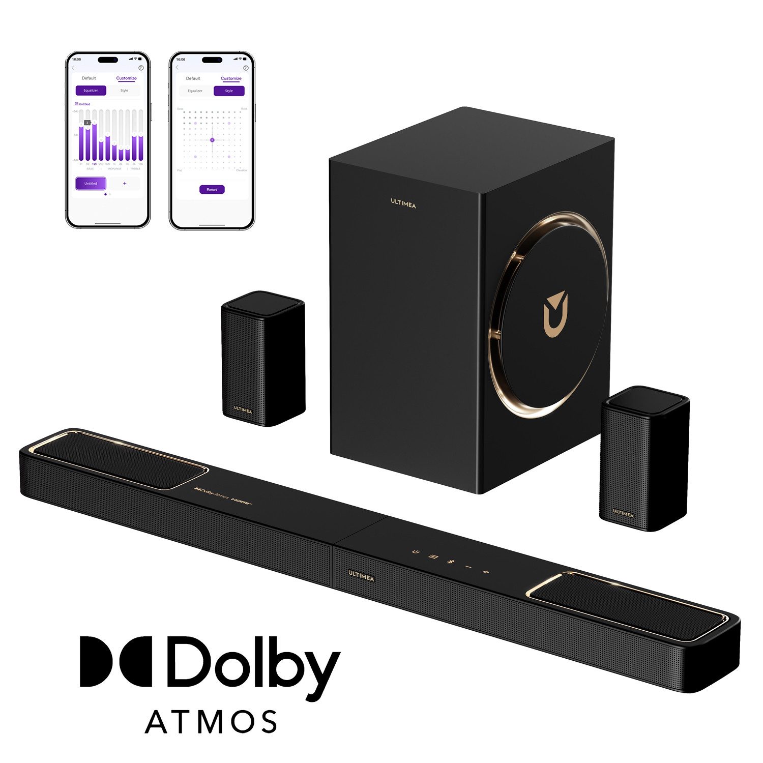 Ultimea Skywave F40 Boom Soundbar 5.1.2-Kanal Dolby Atmos