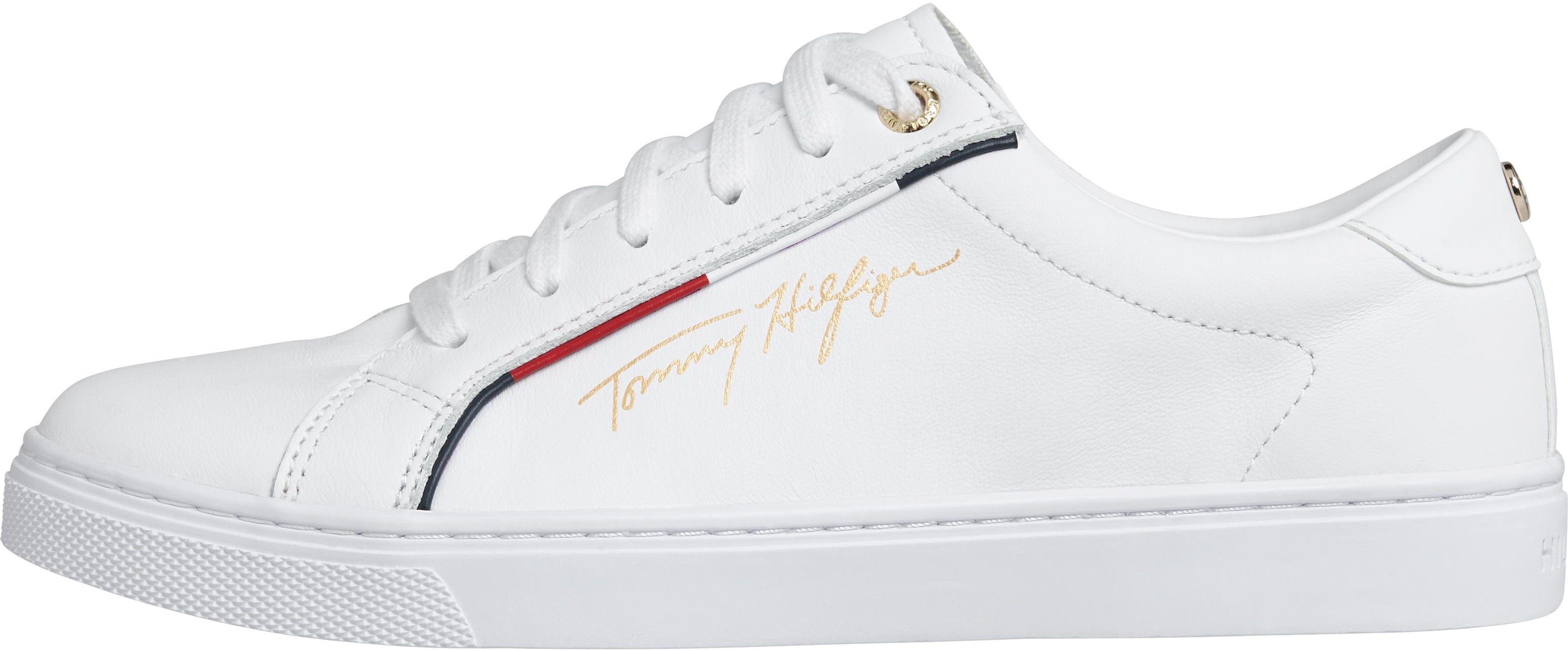 Tommy Hilfiger TOMMY HIFLIGER SIGNATURE SNEAKER Sneaker mit bunter Paspellierung, Freizeitschuh, Halbschuh, Schnürschuh