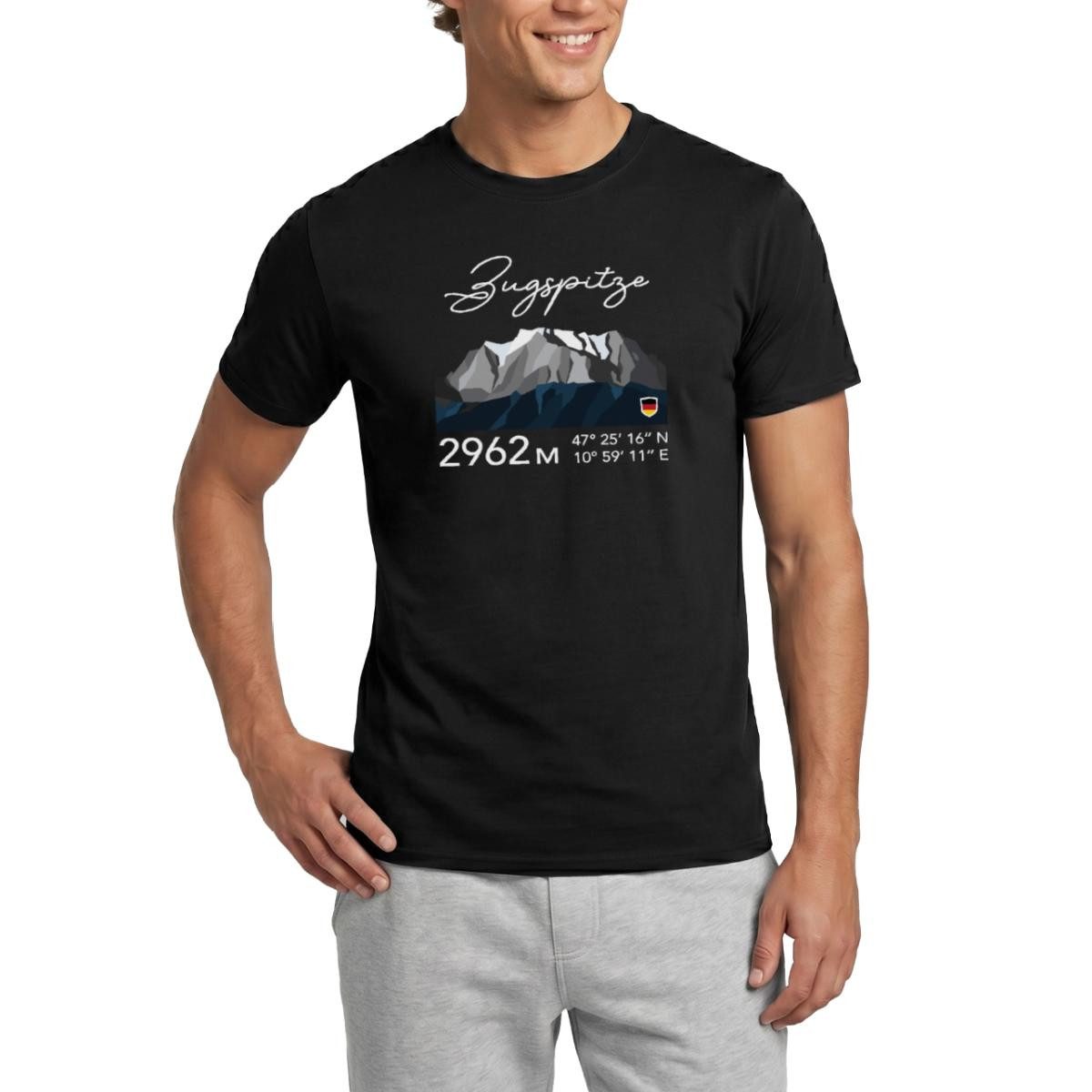 T-Shirt Zuspitze, Wettersteingebirge Männer T-Shirt