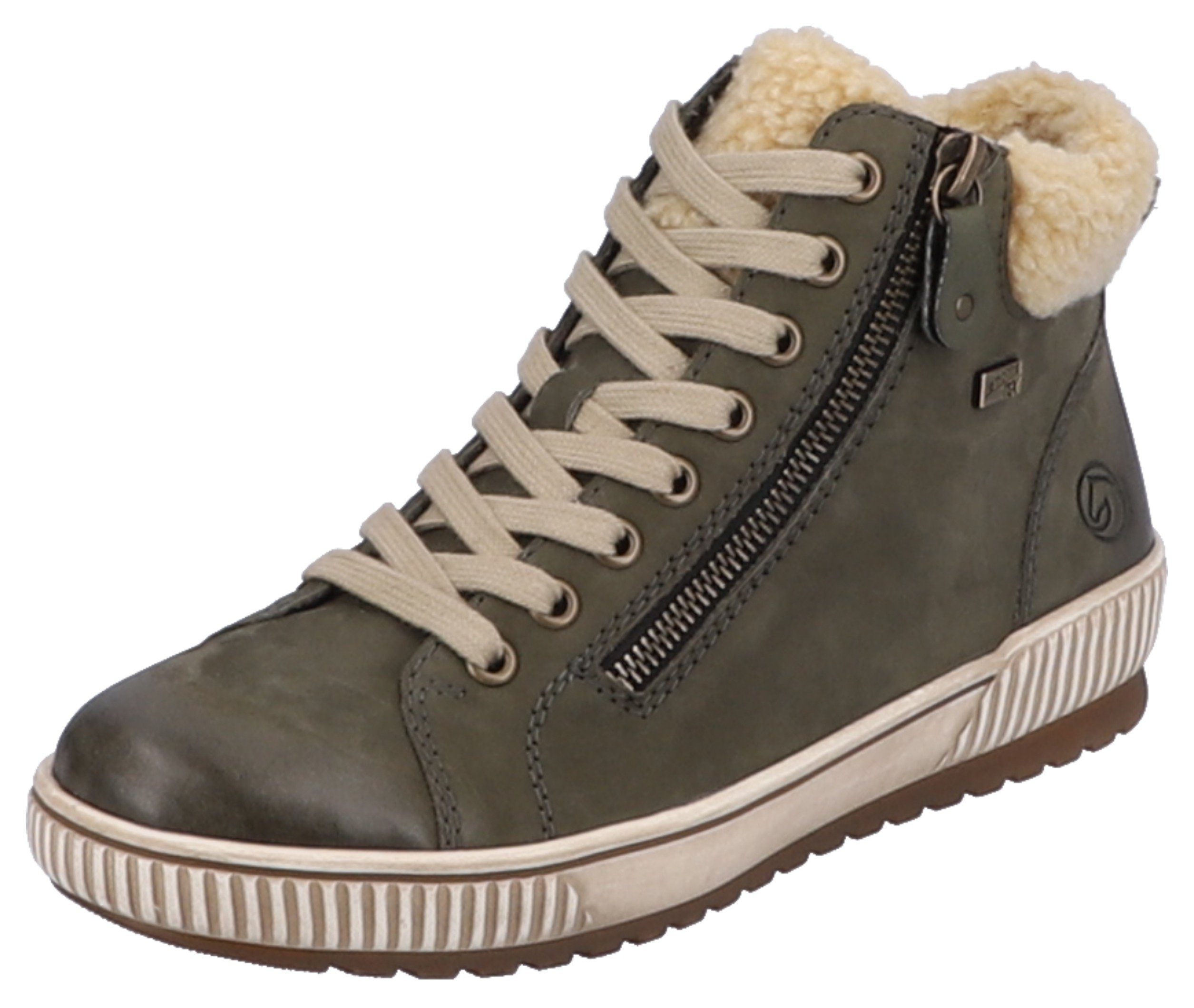 Winterboots mit Remonte khaki Tex-Ausstattung