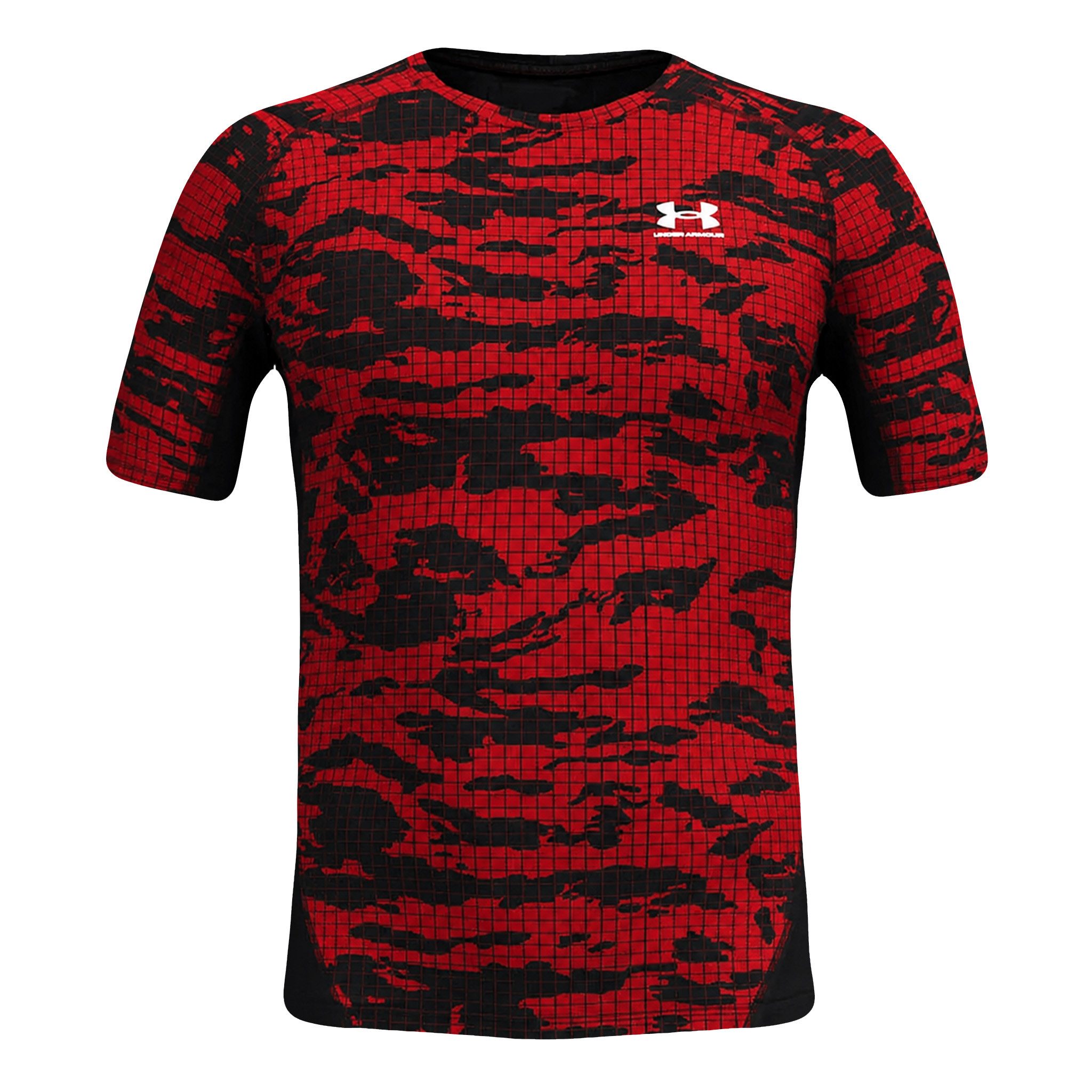 Under Armour® Kompressionsshirt HeatGear® Printed Shirt mit Mesh-Einsätzen