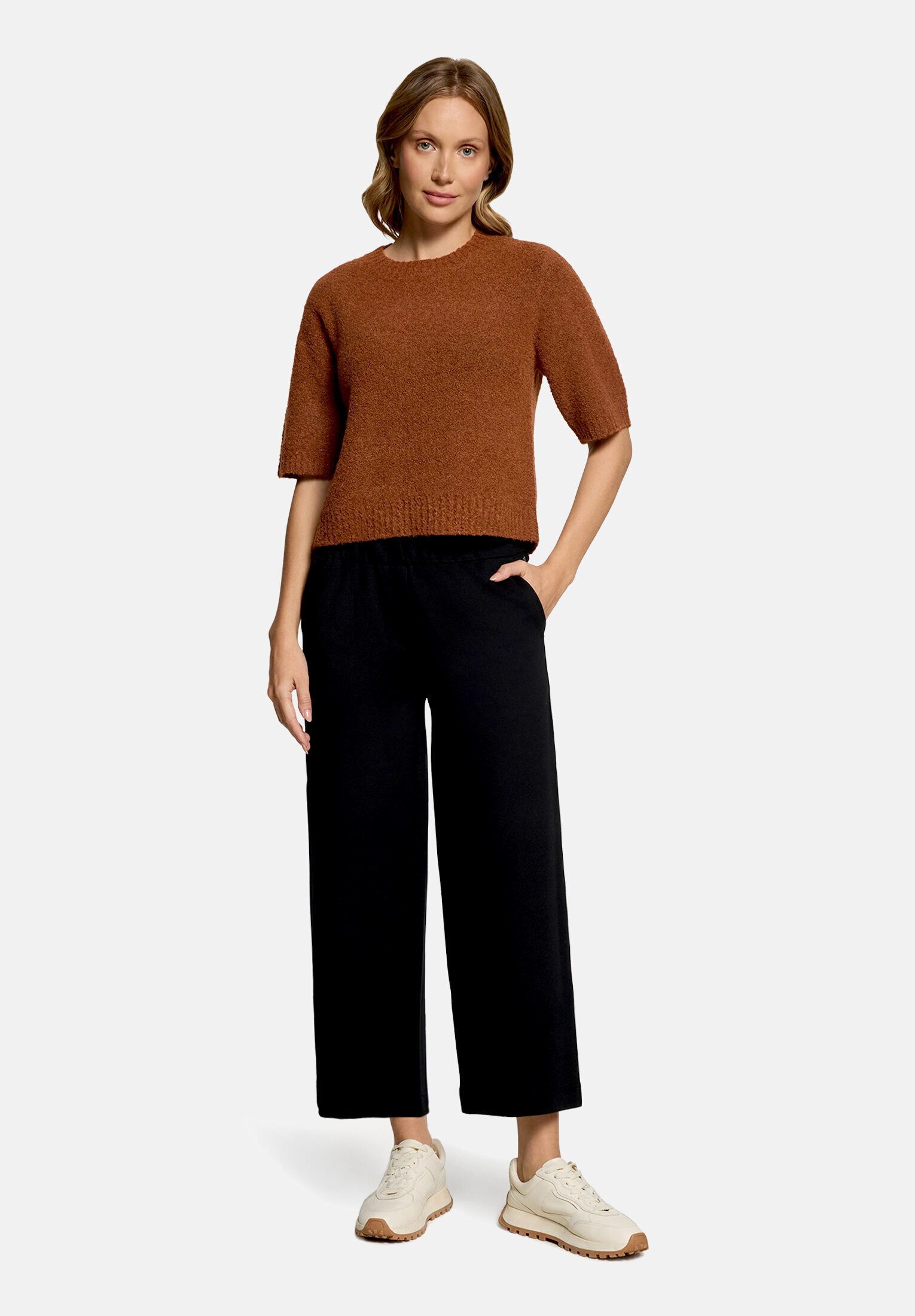 Betty&Co Kurzarmshirt Damen mit Rundhalsausschnitt (1-tlg)