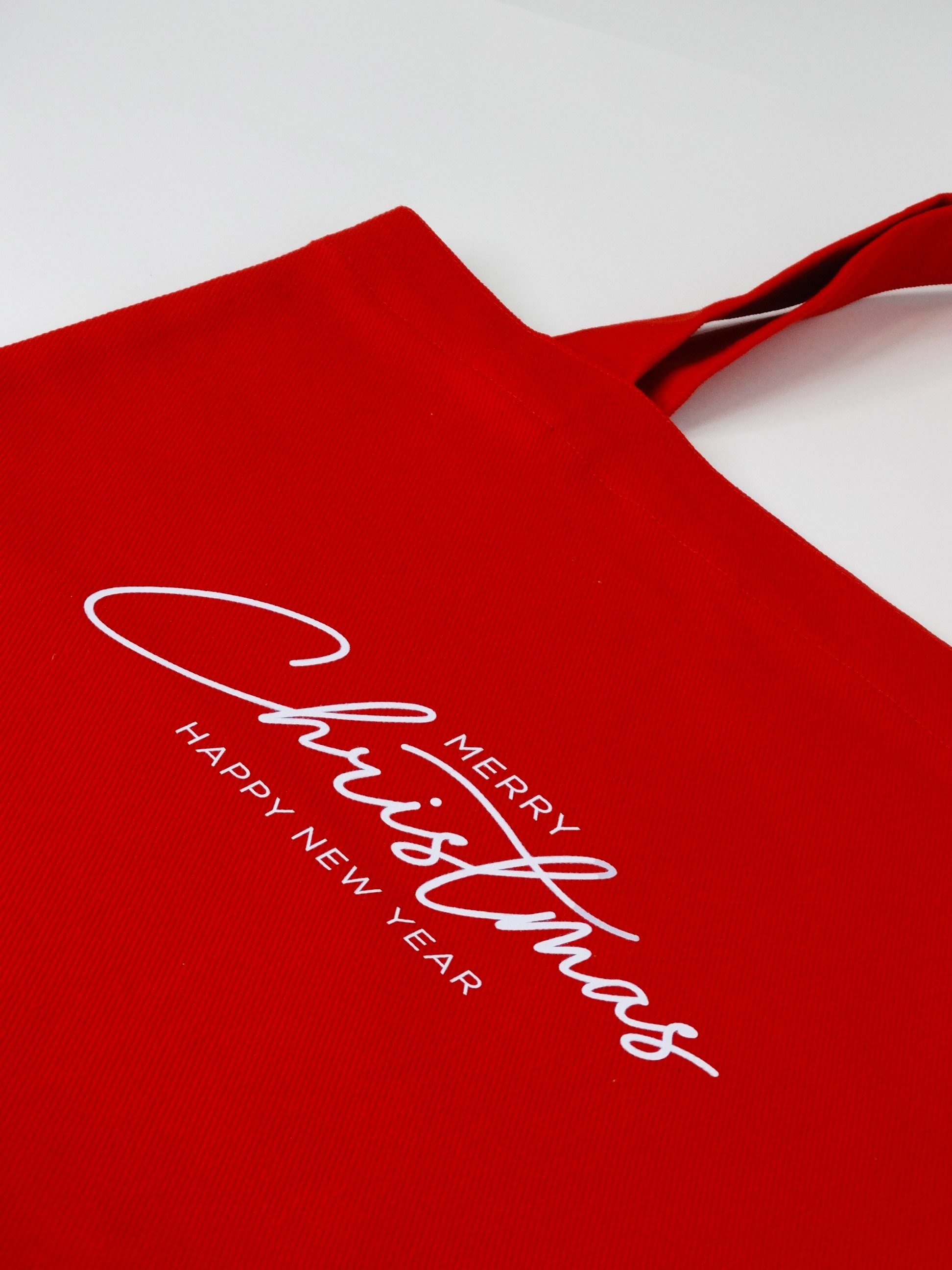 Horjun Tragetasche Beuteltaschen, Baumwolltaschen (Weihnachtsgeschenke, Frohes Neues Jahr), 100% Baumwolle, Gabardine Stoff