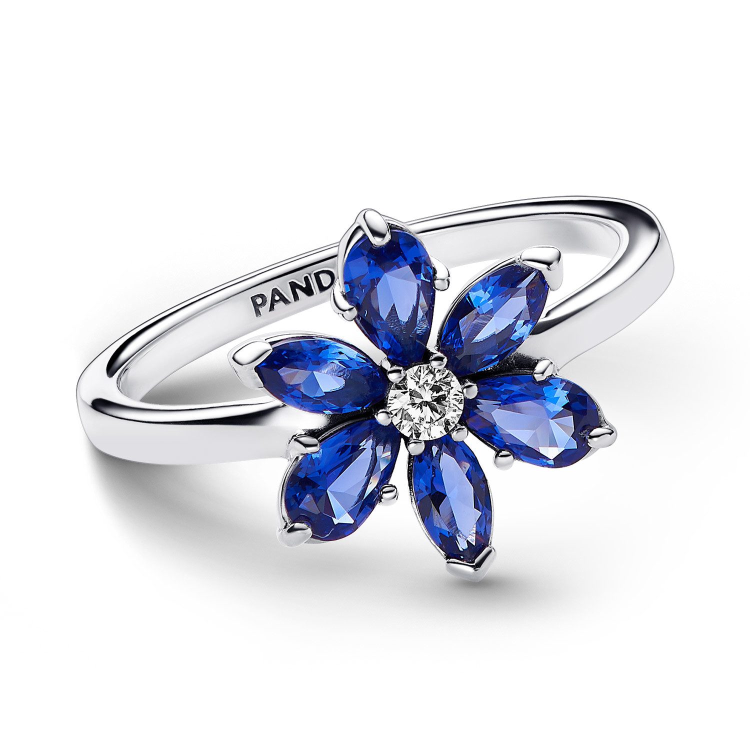 Pandora Silberring Damen-Funkelndes Herbarium Blau günstig online kaufen