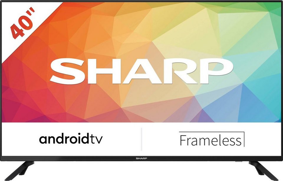 Sharp 2T-C40FGx LED-Fernseher (101 cm/40 Zoll, Full HD, Android TV, Smart-TV),  Smart TV, Android, HbbTV, Netflix, Amazon Prime, Active Motion (AM)