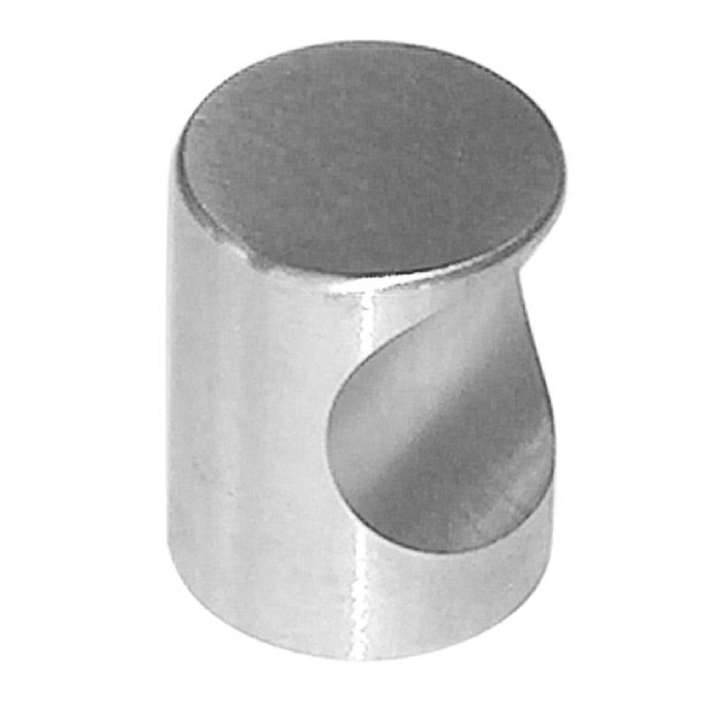 Schrauben-Set HSI Möbelknopf, Mulde, Edelstahl, gebürstet, 15x22mm, 1 STK