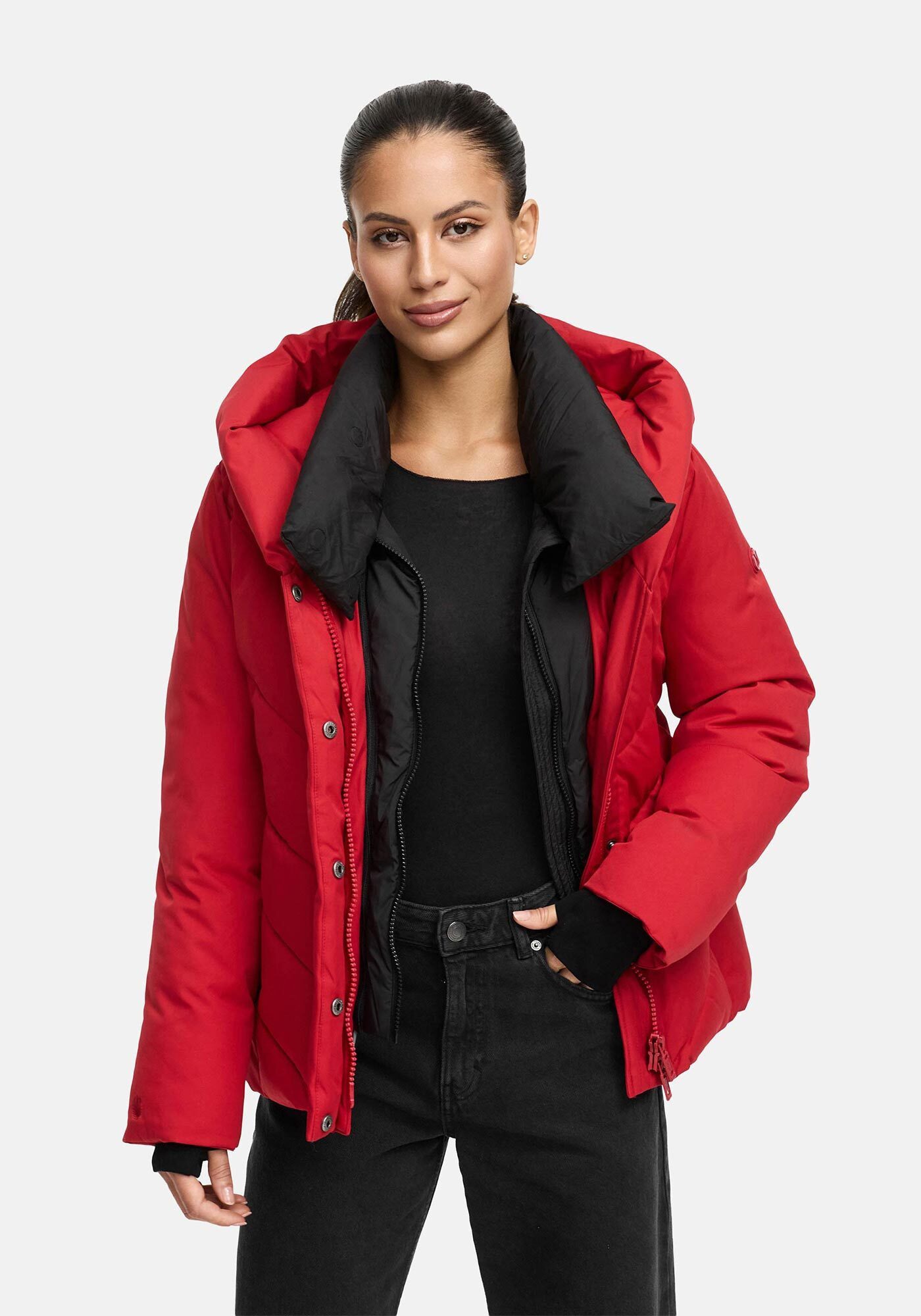 Marikoo Winterjacke Nadiraa 2-in-1 Funktion Herausnehmbare Polyester-Innenteil