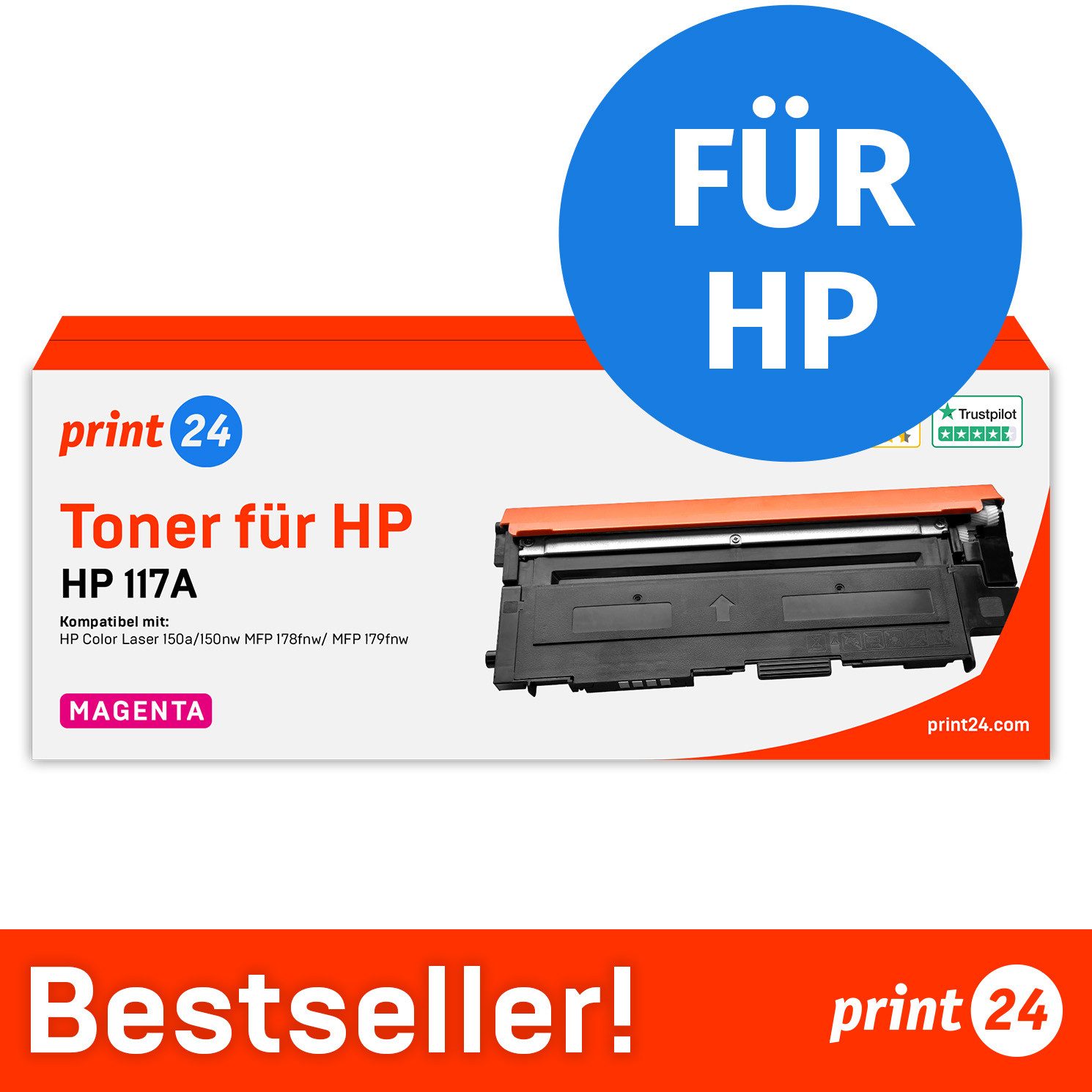 print24 Tonerpatrone, (8-St)