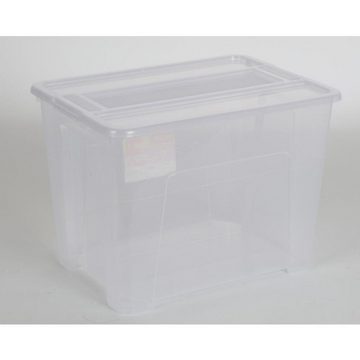 Heidrun Aufbewahrungsbox 8x TEX Box 21L 38x28x27cm Transparent Deckel Aufbewahrung Spielzeugkis