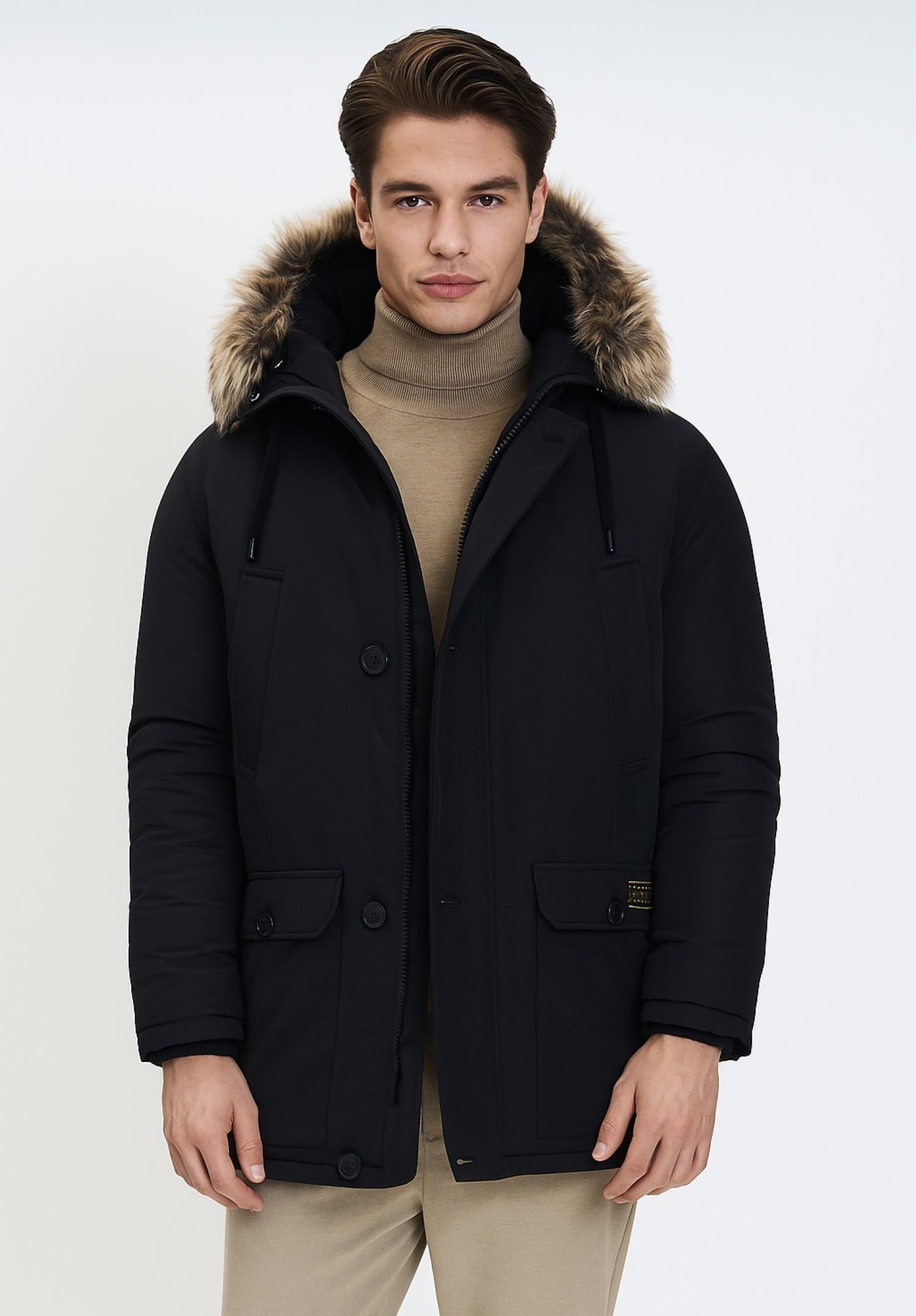 Respect Winterjacke Gefutterte Parka (XS-XXL)