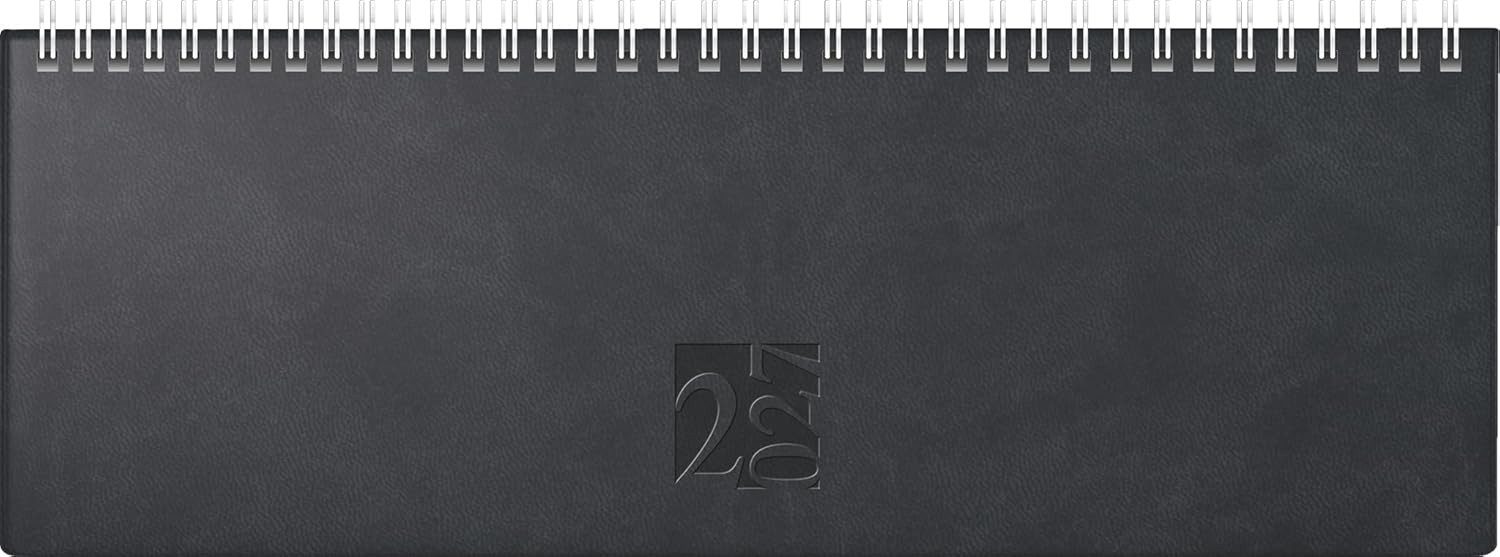 Querkalender rido/idé Querterminbuch Mod. ac 2027 Kunstleder, schwarz
