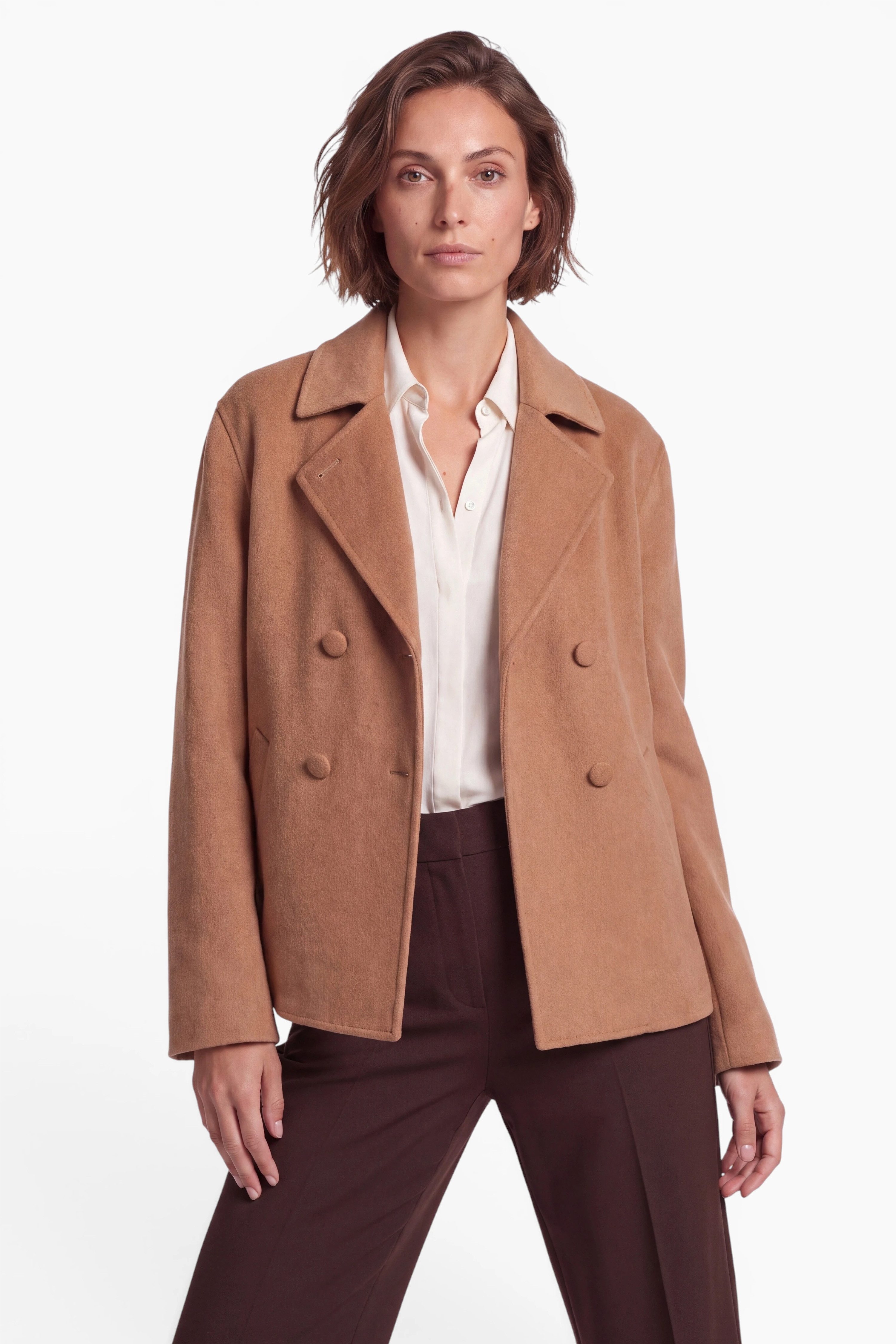FUNK since 1776 Wolljacke weit geschnitten mit Reverskragen