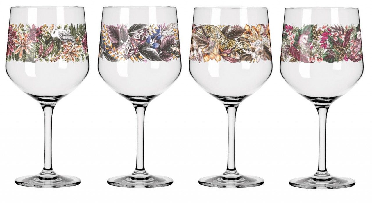 Ritzenhoff Glas Schattenfauna, Glas, Glas H:21.8cm Mehrfarbig D:10.7cm