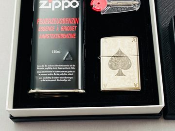 Zippo Feuerzeug Ace Filigree Poker Ace of Spade Skat Pik Ass Geschenkset
