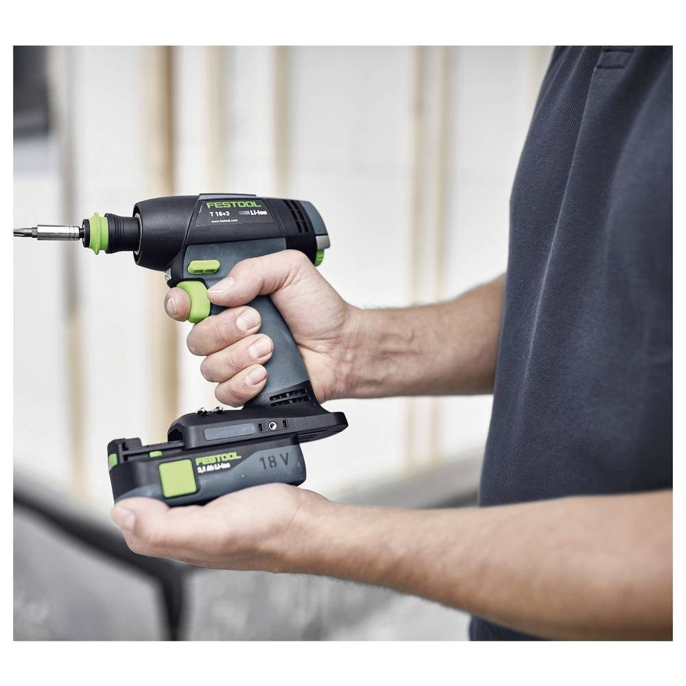 FESTOOL Akku-Schrauber T 18+3-Basic 576448 Akku-Bohrschrauber 18 V