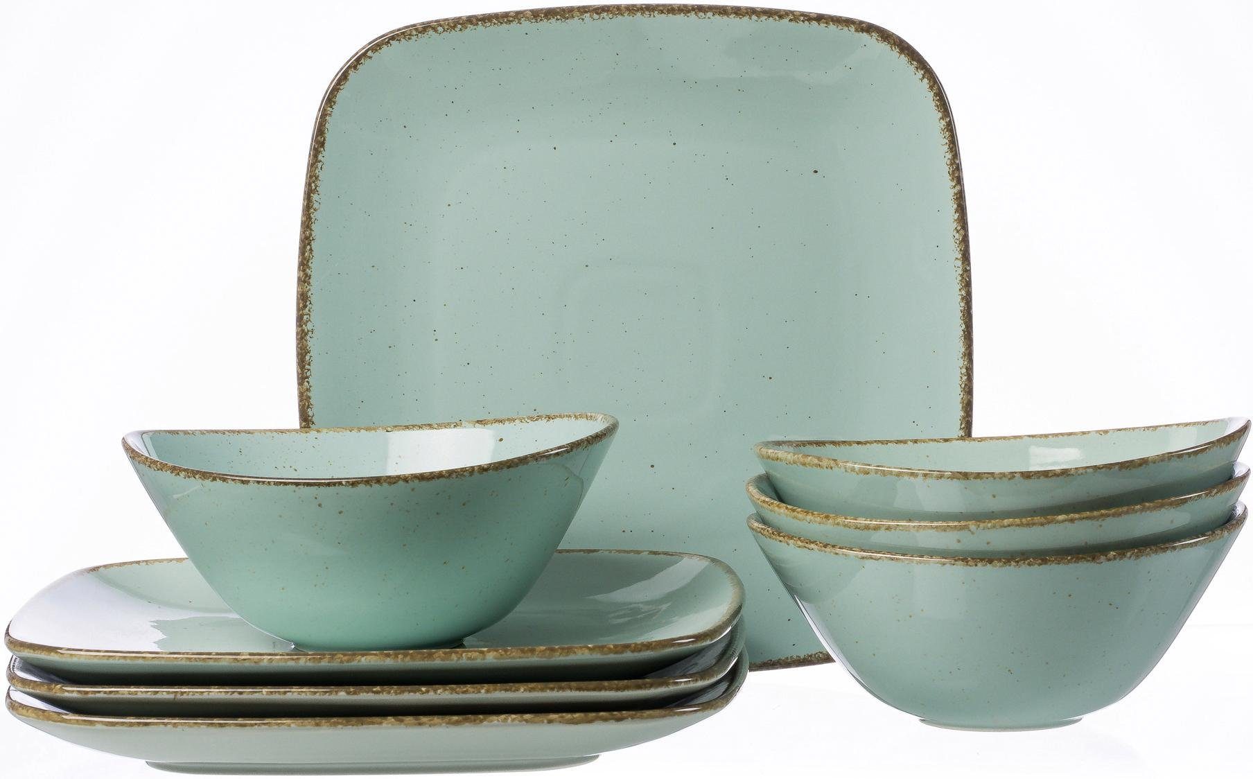 Ritzenhoff & Breker Tafelservice Geschirr-Set CASA (8-tlg), 4 Personen, Porzellan, Vintage Look, 8 Teile, für 4 Personen. Reduzierter Preis € 80,91. Unverbindliche Preisempfehlung € 123,50