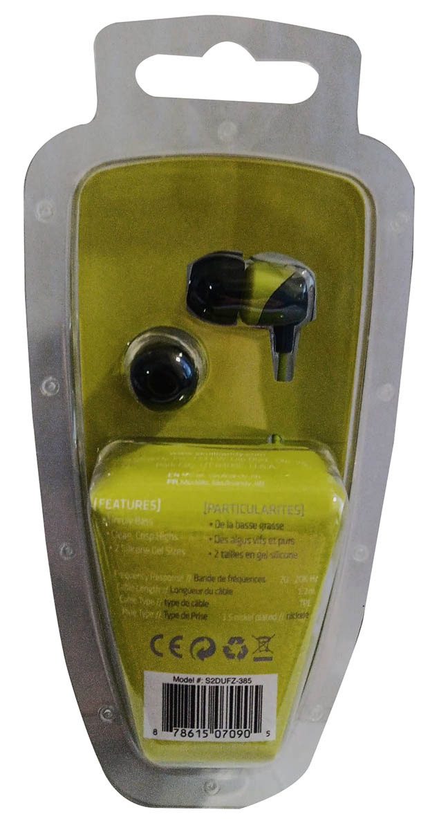 Skullcandy Skullcandy Jib In-Ear Kopfhörer - Grau/Hot Lime, Headset für Handys, L In-Ear-Kopfhörer (Sound Isolation, Jib In-Ear Kopfhörer mit Ohrstöpseln)