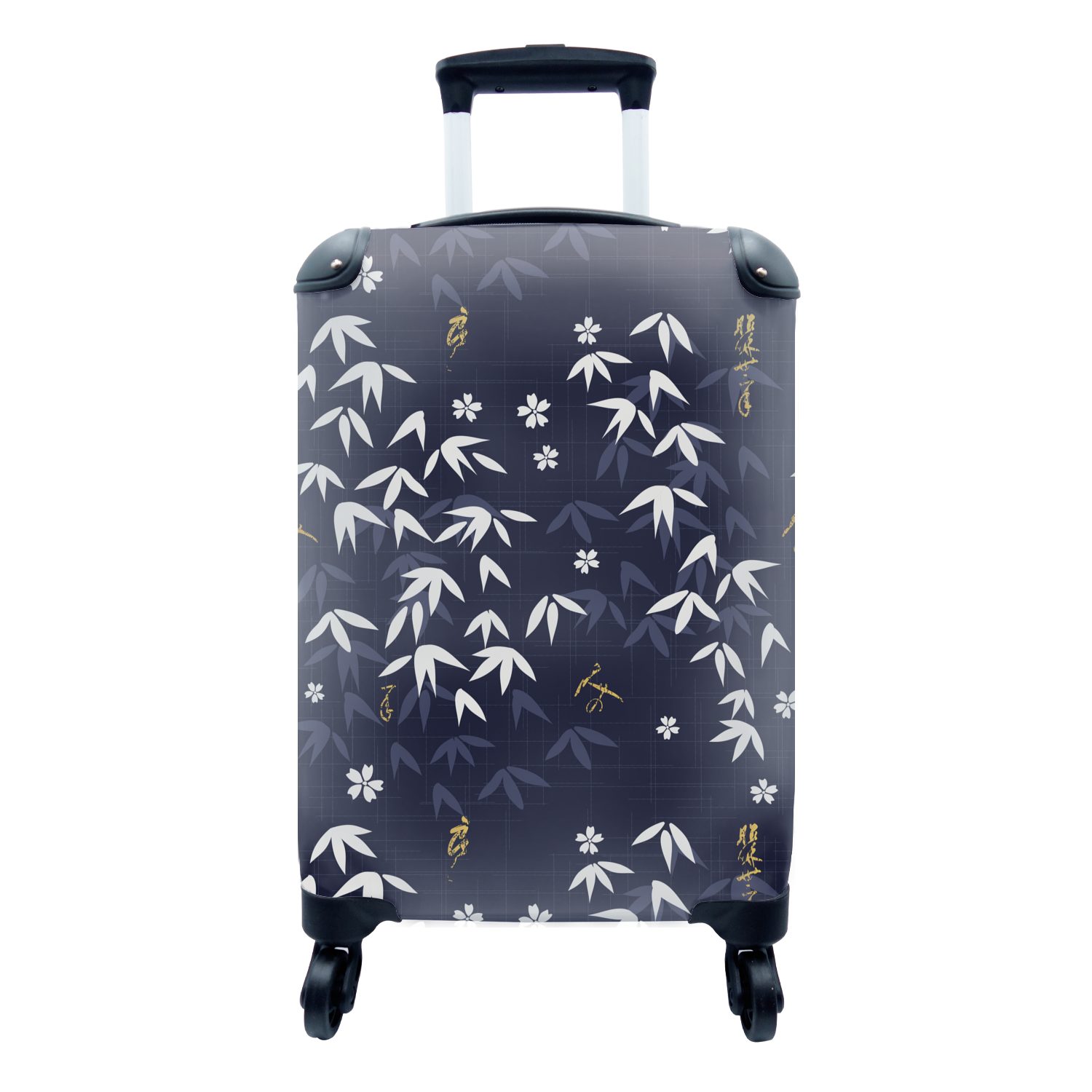 MuchoWow Handgepäckkoffer Sakura - Blüte - Muster - Japan, 4 Rollen, Reisetasche mit rollen, Handgepäck für Ferien, Trolley, Reisekoffer