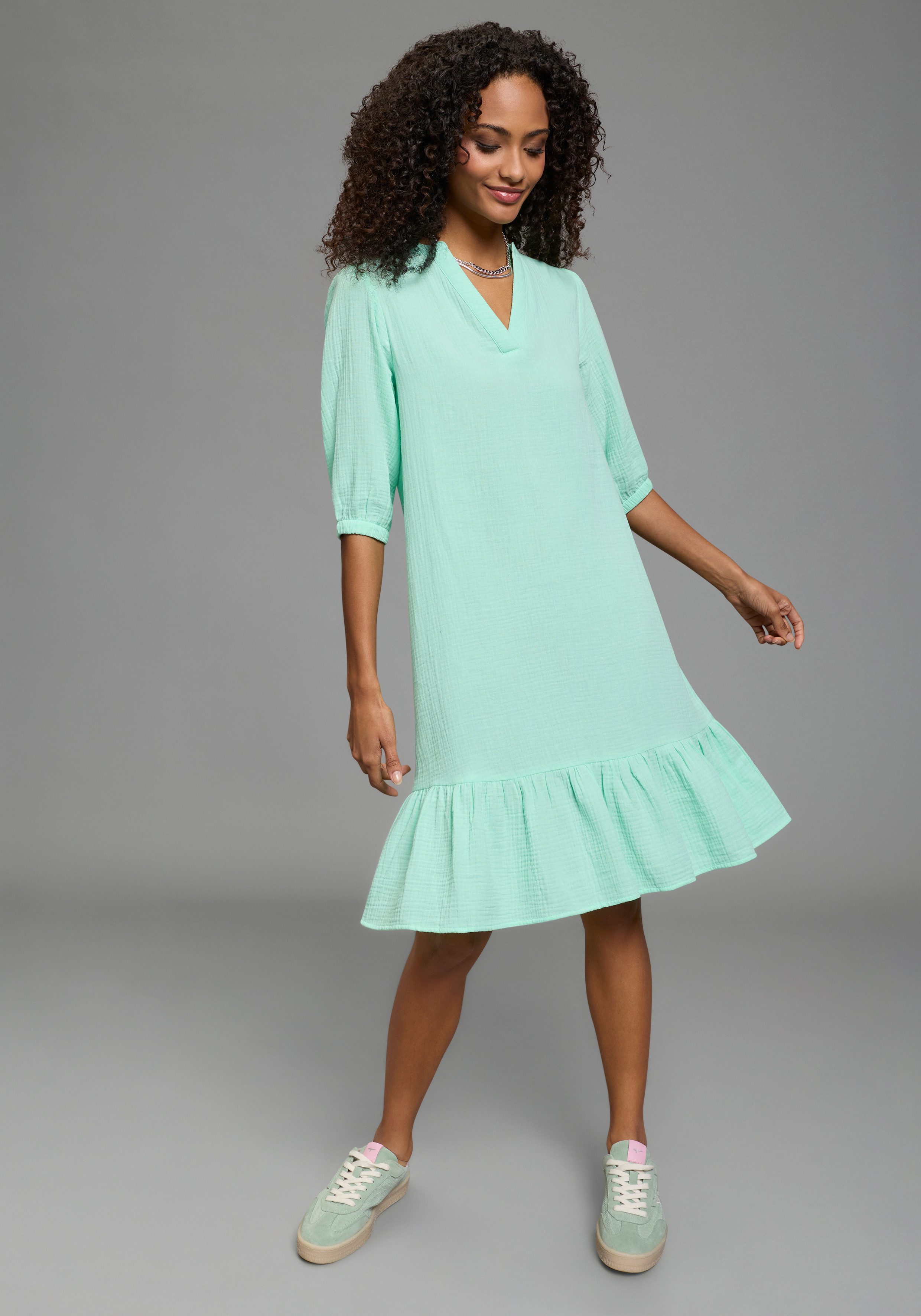 Laura Scott Sommerkleid kniefrei, für Casualmode, Frühlingsmode und Partymode, aus Baumwolle. € 49,99, (€ 49,99 pro 1 Stk).