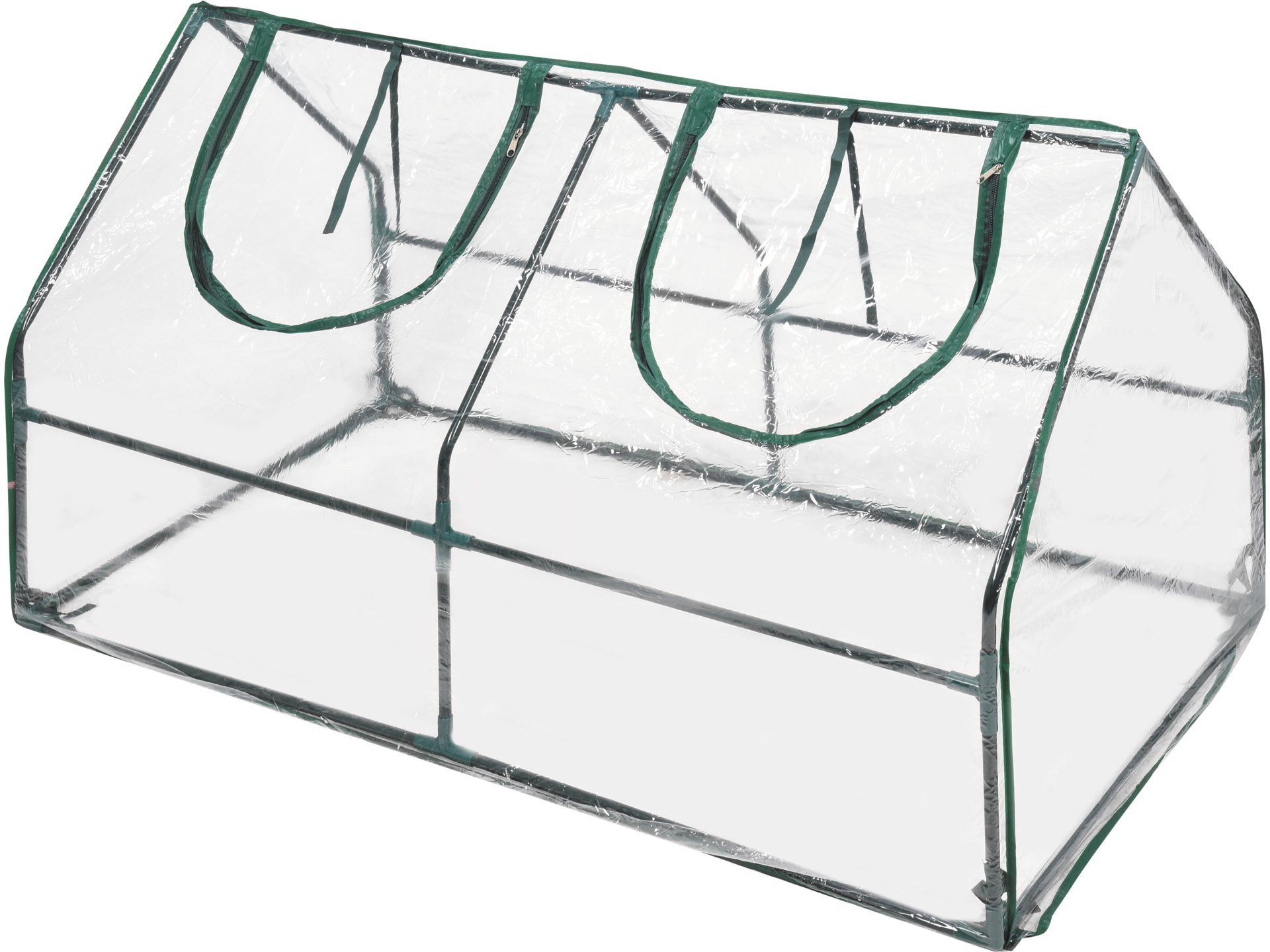 Gewächshaus Mini Gewächshaus 120x60x60 cm, PVC/Stahl
