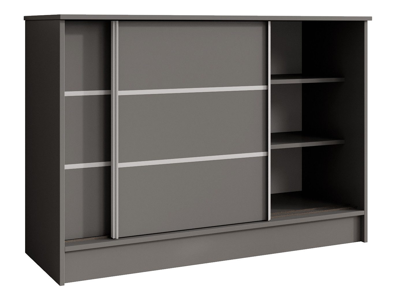 Beautysofa Kommode MIRELA mit 2 Schiebetüren (in 100 cm, 120 cm oder 160 cm, verschiedene Farben), mit dekorativen Sprossen