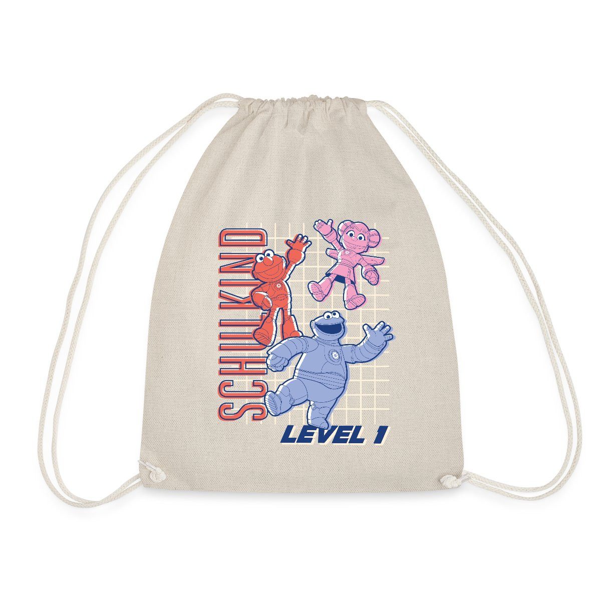 Spreadshirt Turnbeutel Mecha Builders Team Schulkind Level 1 Kinderhelden Turnbeutel (1-tlg)