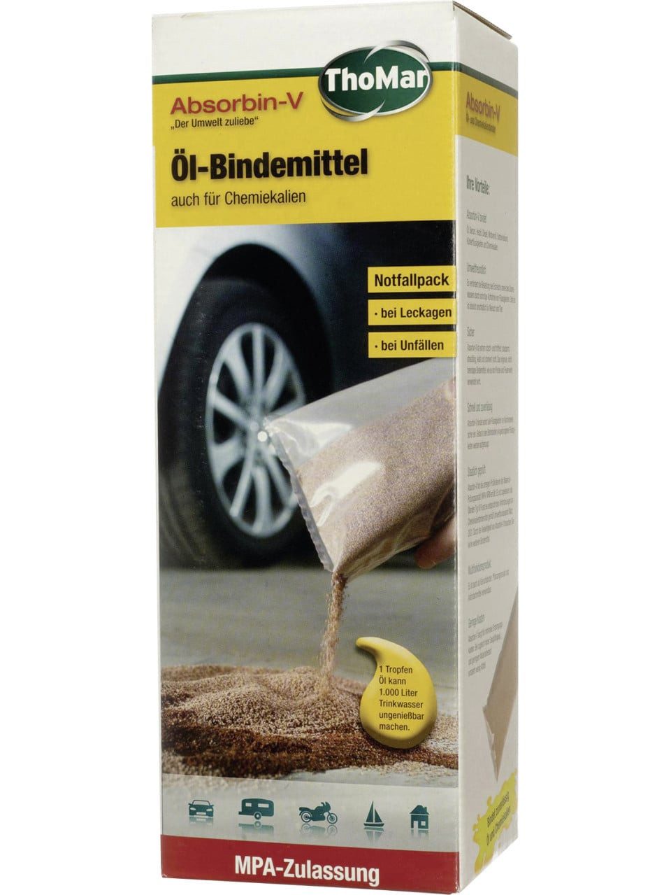 ThoMar OHG Thomar Ölbindemittel Absorbin-V mit MPA-Zulassung Grundreiniger
