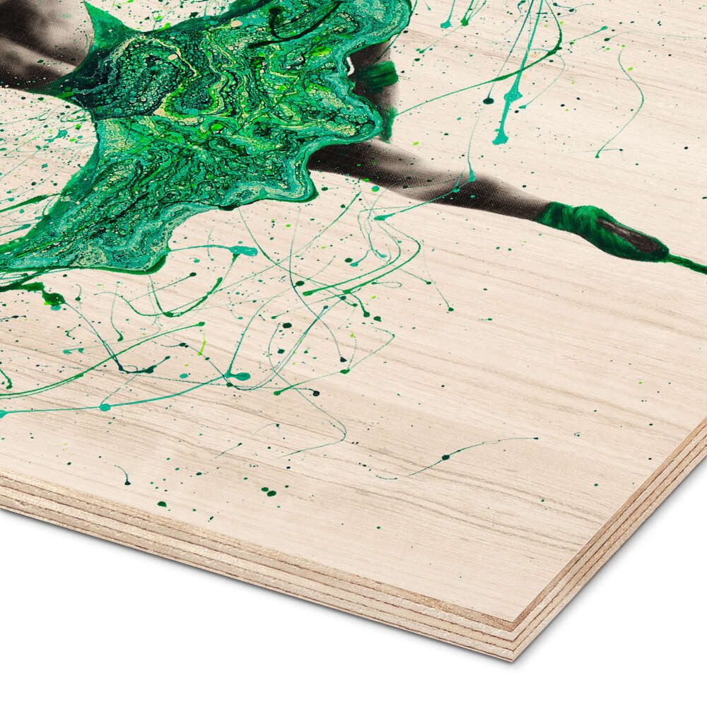 Posterlounge Wandbild Balletttänzerin in Smaragd, Ashvin Harrison 2016-2022 Collection, erhältlich als Poster, Leinwandbild, Wandsticker oder Acrylglasbild