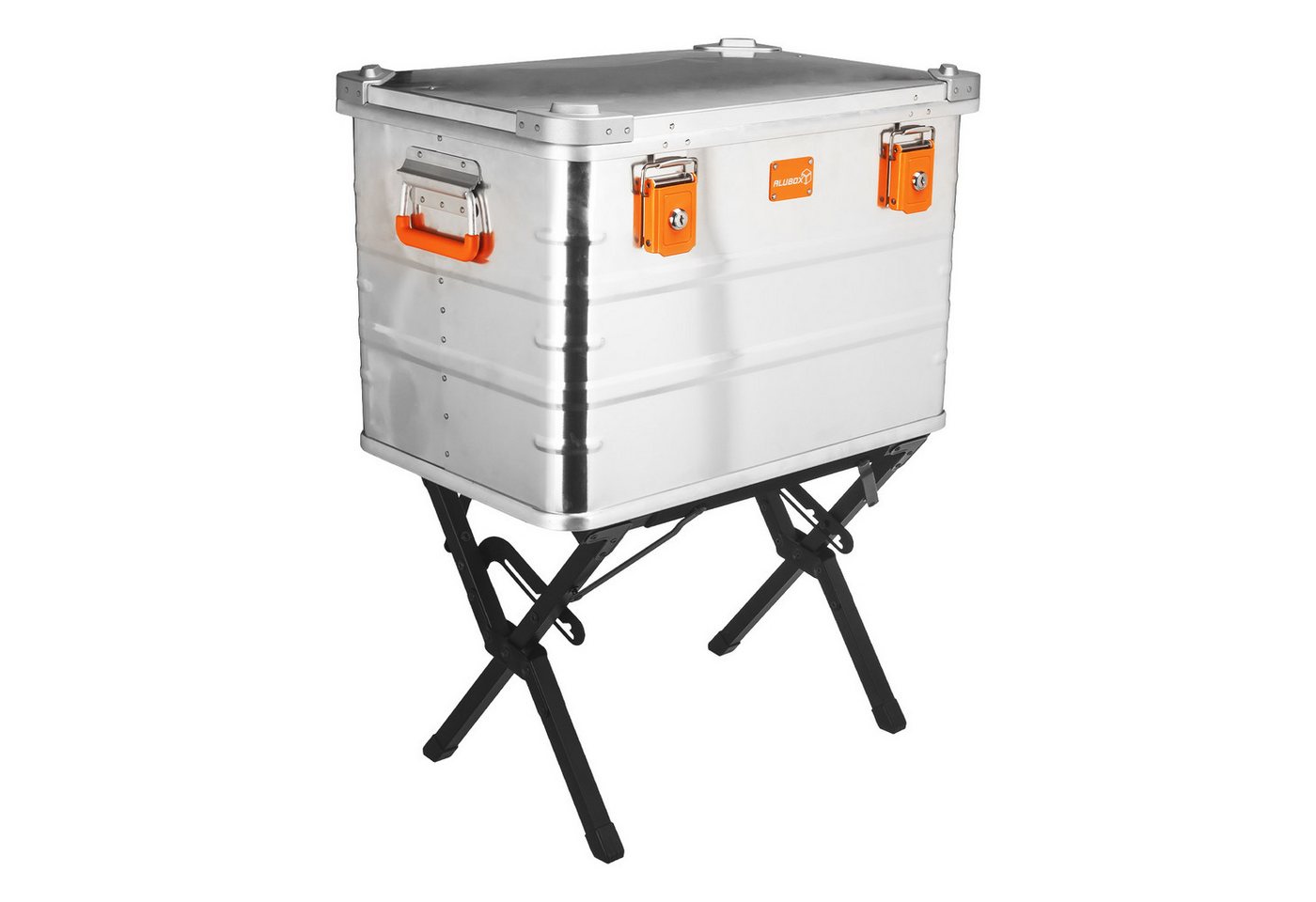 Thumbnail - ALUBOX Aufbewahrungsbox Campingküche 78 L inklusive Standfuß, abschließbar