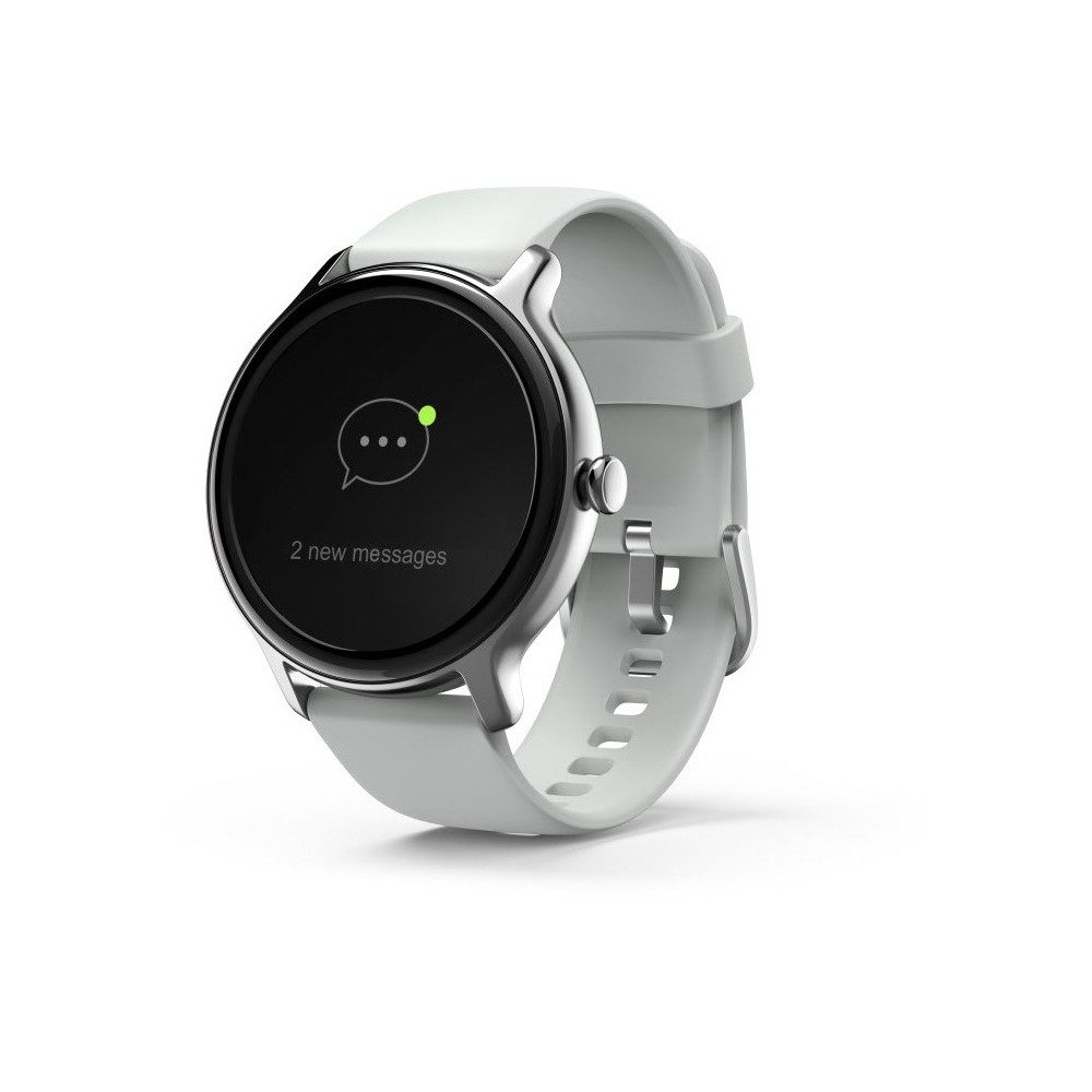 Hama Hama Fit Watch 4910 Smartwatch silber/grau. Smartwatch (Android IOS), Sportlich und elegant im Design, Blutsauerstoff- und Herzfrequenzmessung