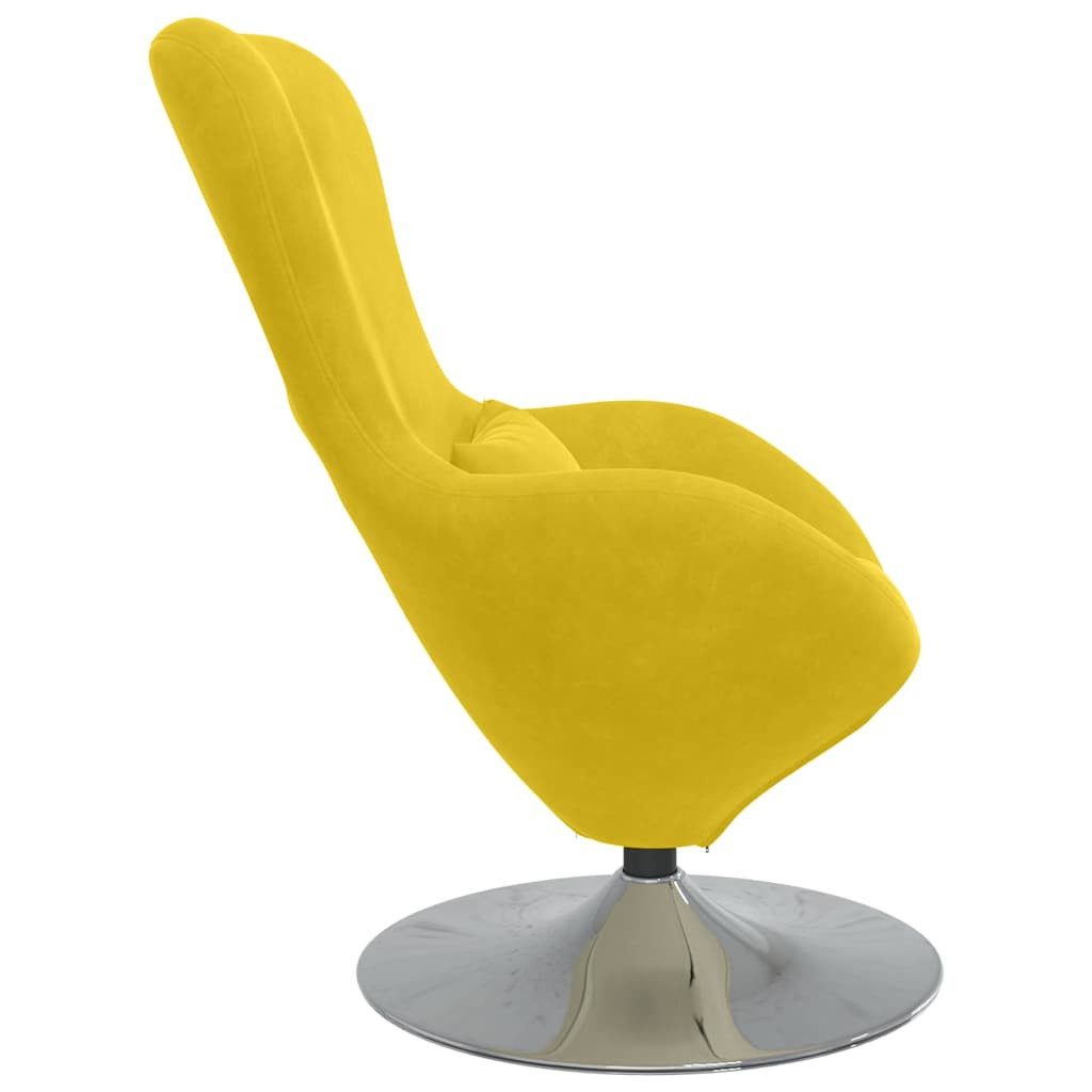 vidaXL Sessel Eiersessel Gelb Samt (1-St)