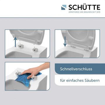Schütte WC-Sitz Round Dips, Duroplast, Absenkautomatik, Schnellverschluss, mit Motiv, High Gloss