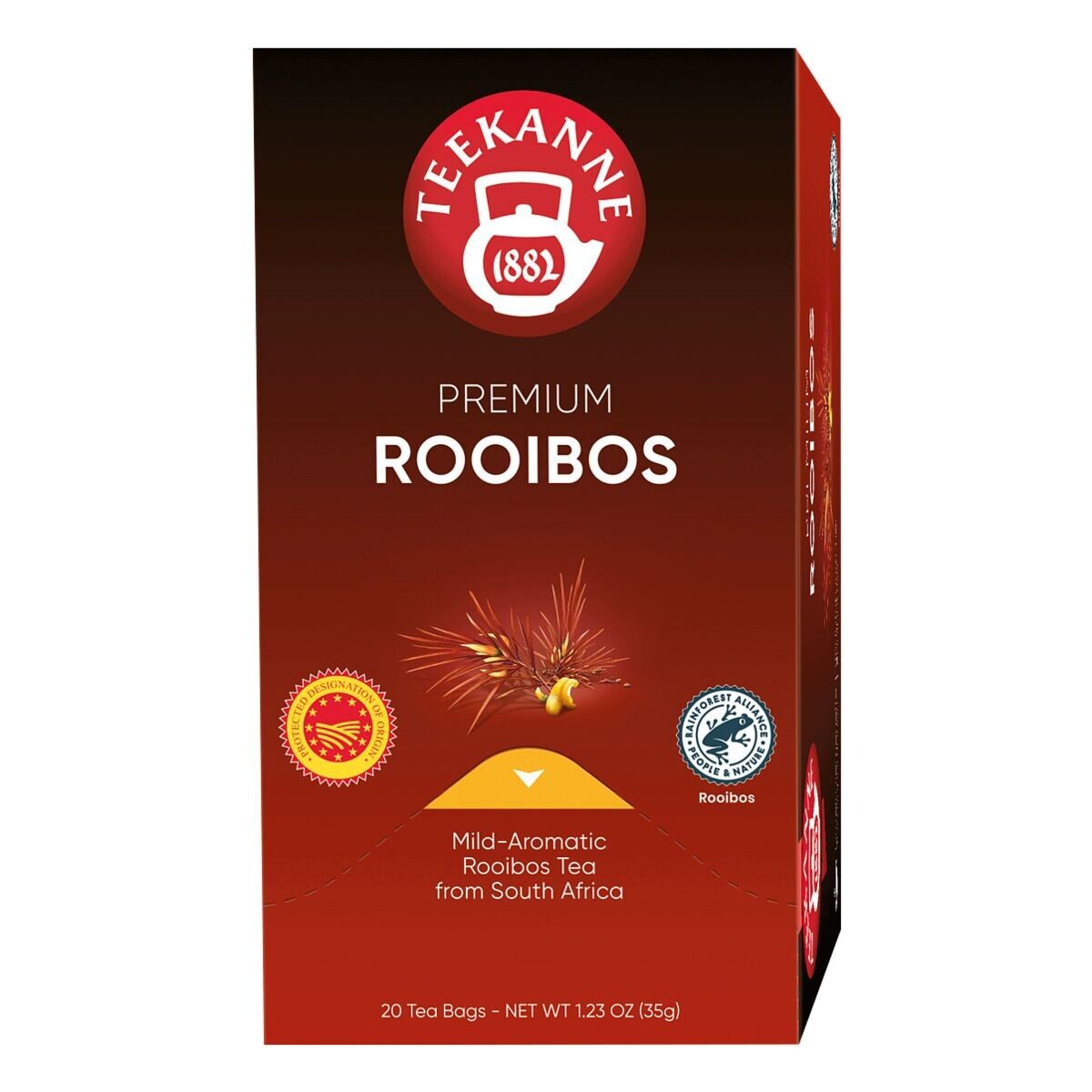 TEEKANNE Tee Premium Rooibos, 20 Beutel, milder Rotbuschtee