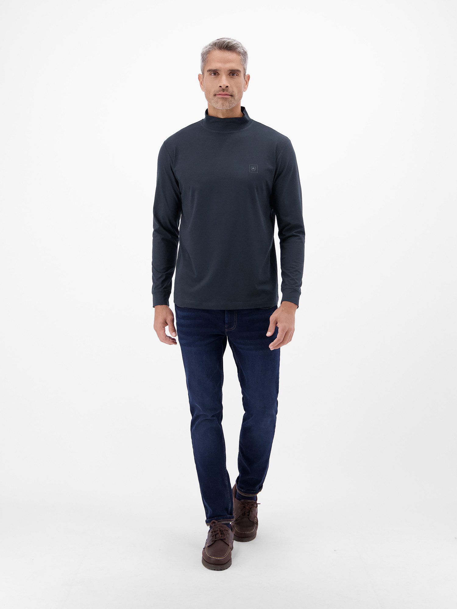 LERROS Sweatshirt Herren-Shirt mit modischem Turtleneck – Bild 4 von 5