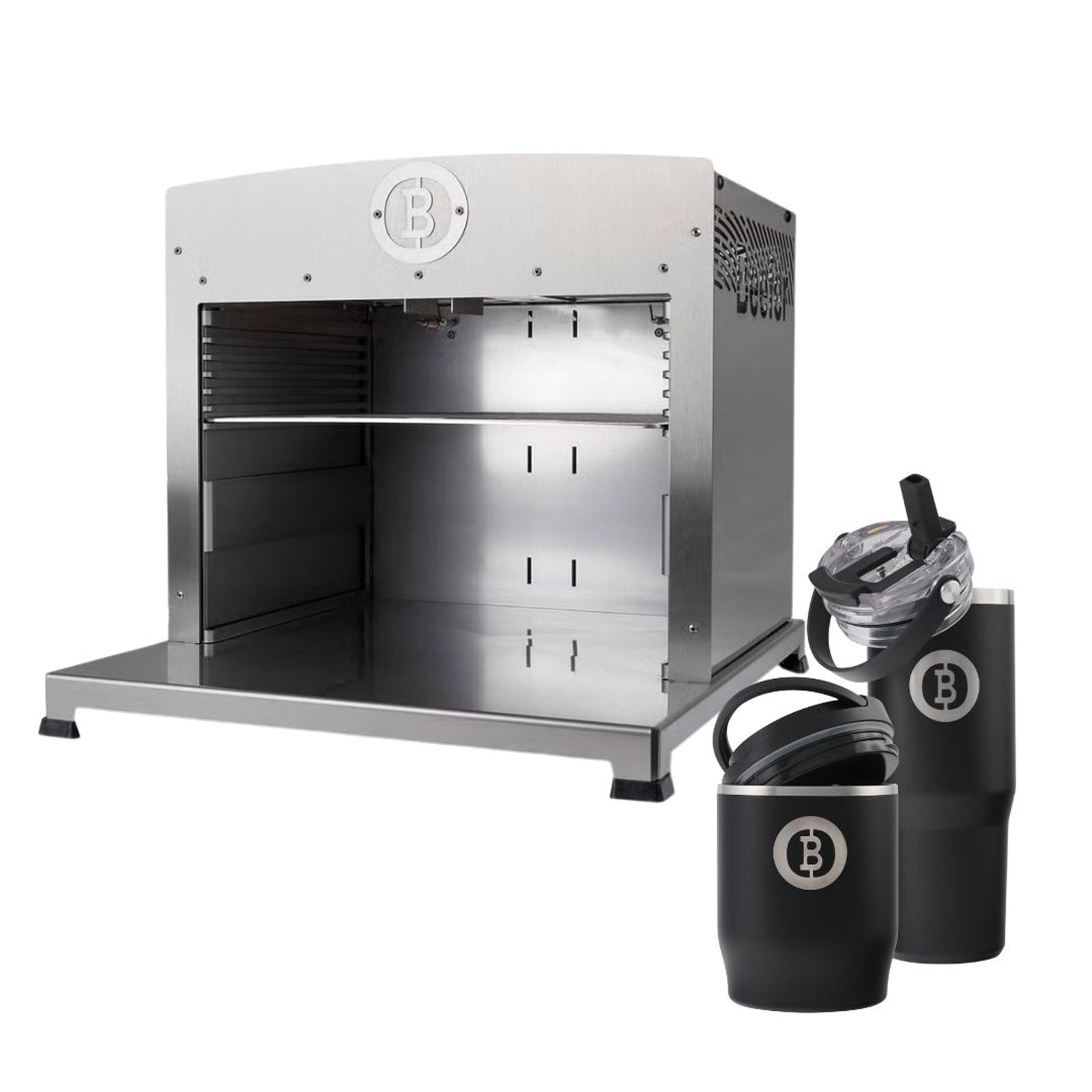 Beefer Gasgrill BEEFER Twin Pro DE/AT 20 NGH Erdgas ohne Trennwand 800°C Oberhitzegril