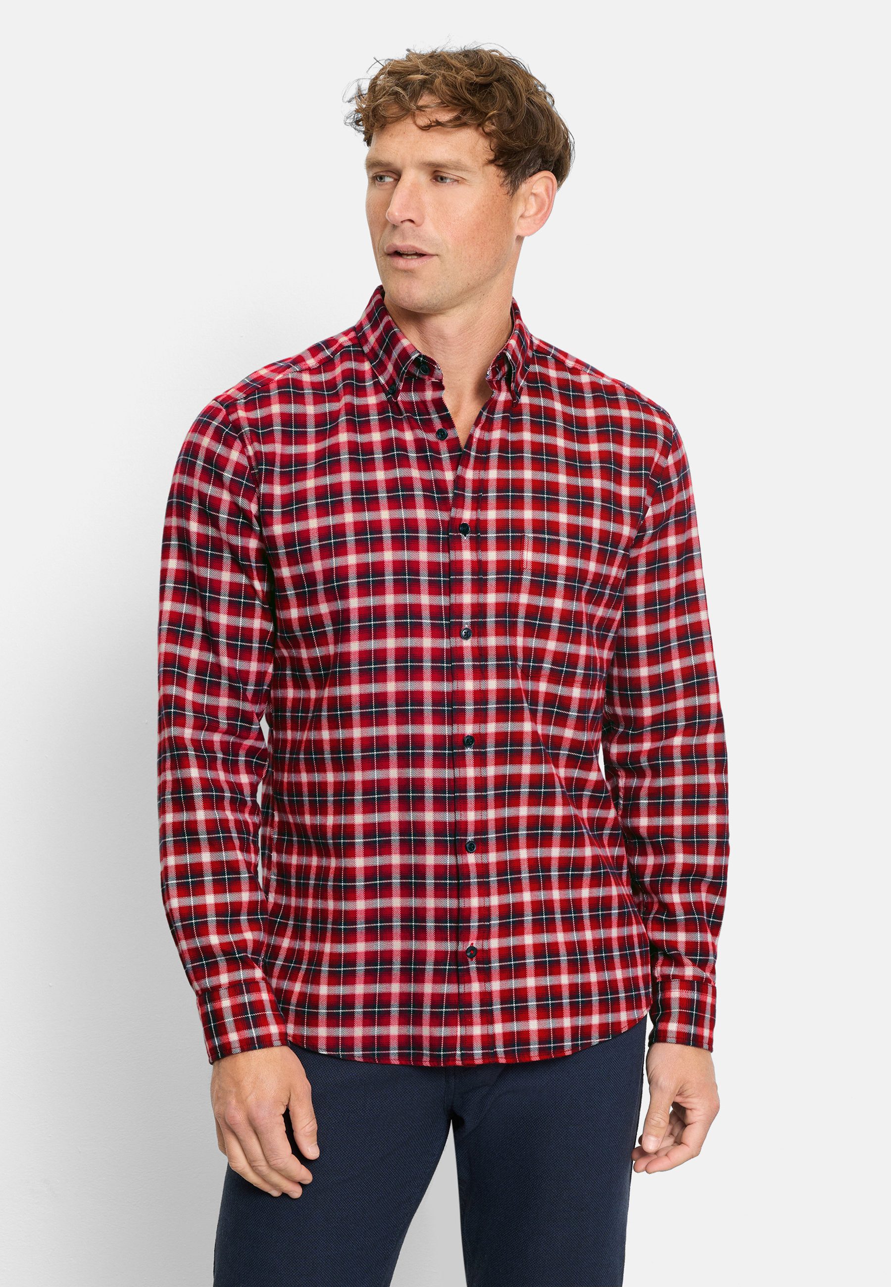 OLYMP Langarmhemd OLYMP Casual, regular fit, Button-down