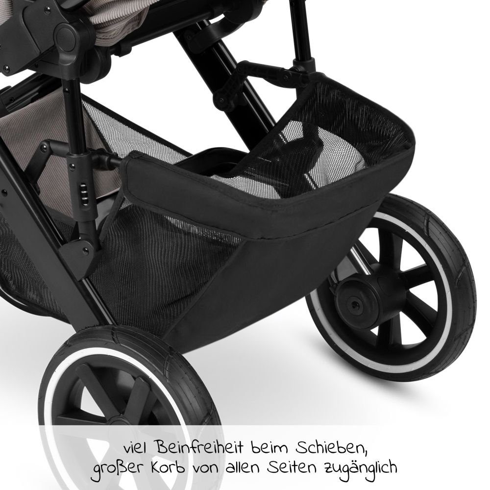 Kinderwagen 2in1 4 Biscuit, Salsa Air Sportsitz, - mit Regenschutz Design Kombi-Kinderwagen ABC Set Buggy Babywanne,