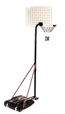 Dunlop Basketballständer Basketballständer (höhenverstellbar 165 - bis 205 cm, Tragbare Korbanlage mit Rädern), Basketballkorb für Indoor und Outdoor