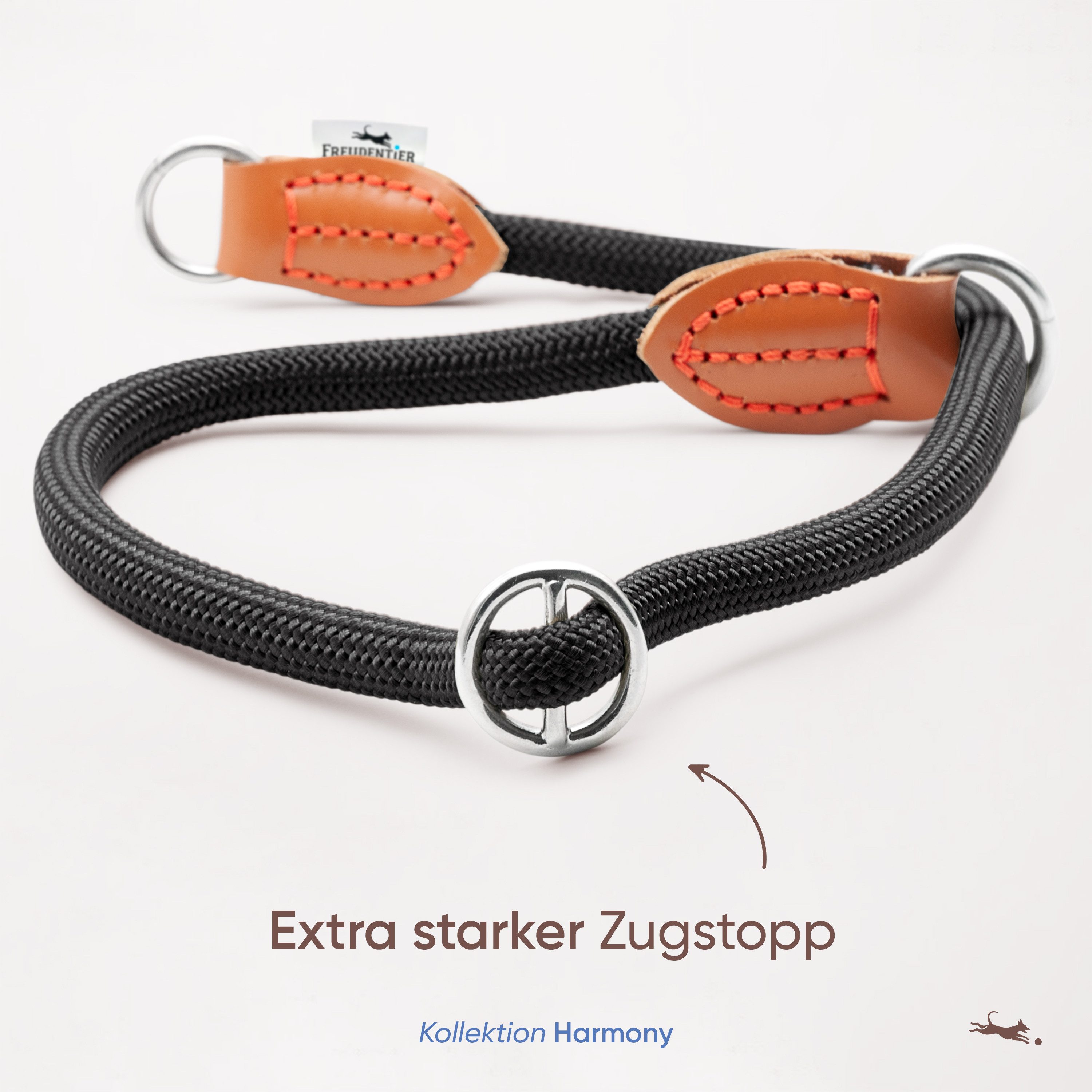 Freudentier Hunde-Halsband mit Zugstopp - Retriever Halsband, 4 verschiedene Größen für kleine, mittelgroße & große Hunde